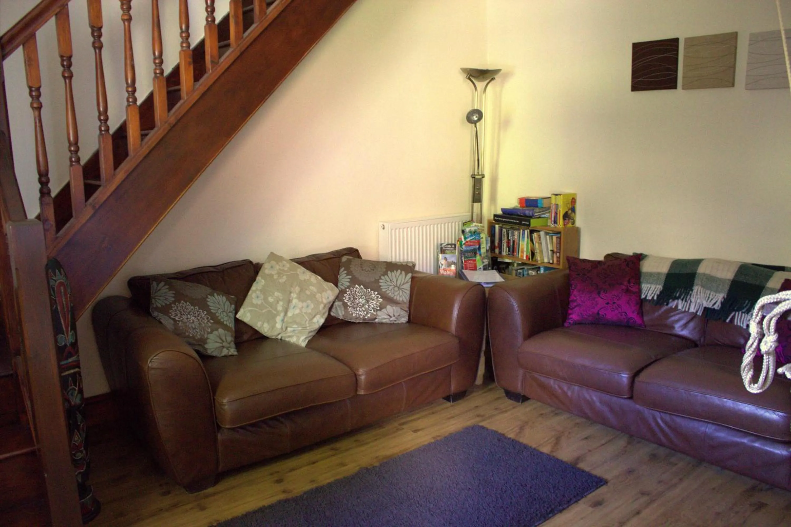 Living room in Penybryn Cottages