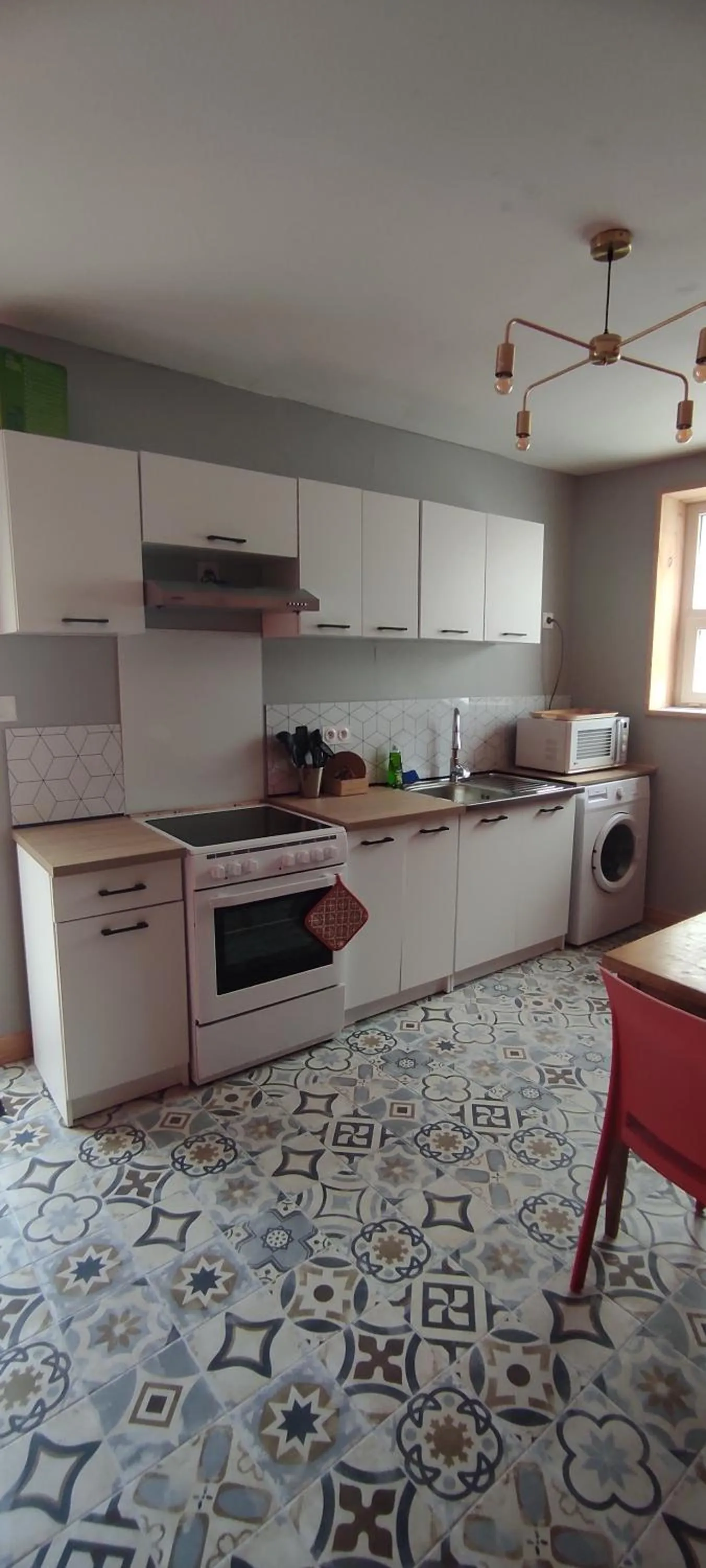 kitchen in Hotel Les Vieux Acacias