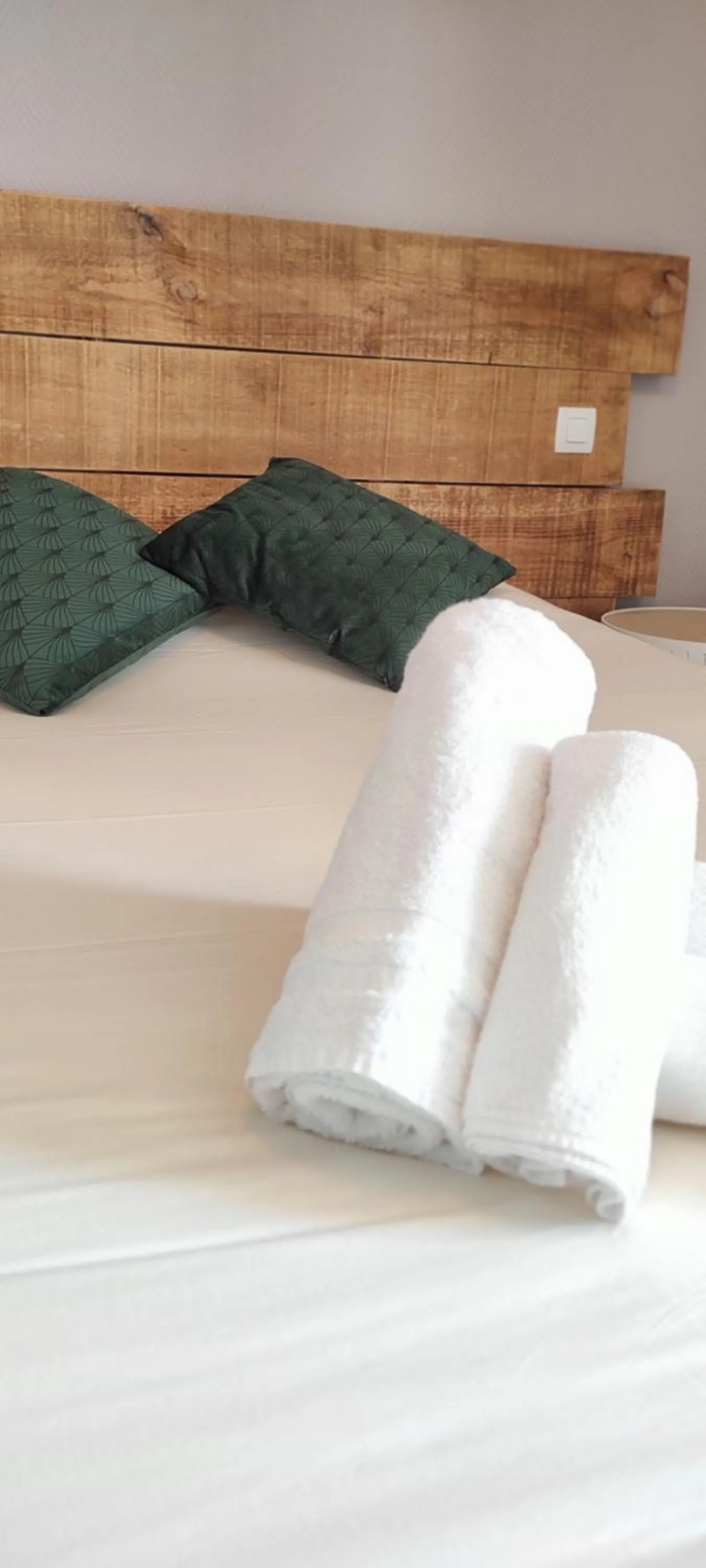 Decorative detail, Bed in Hotel Les Vieux Acacias