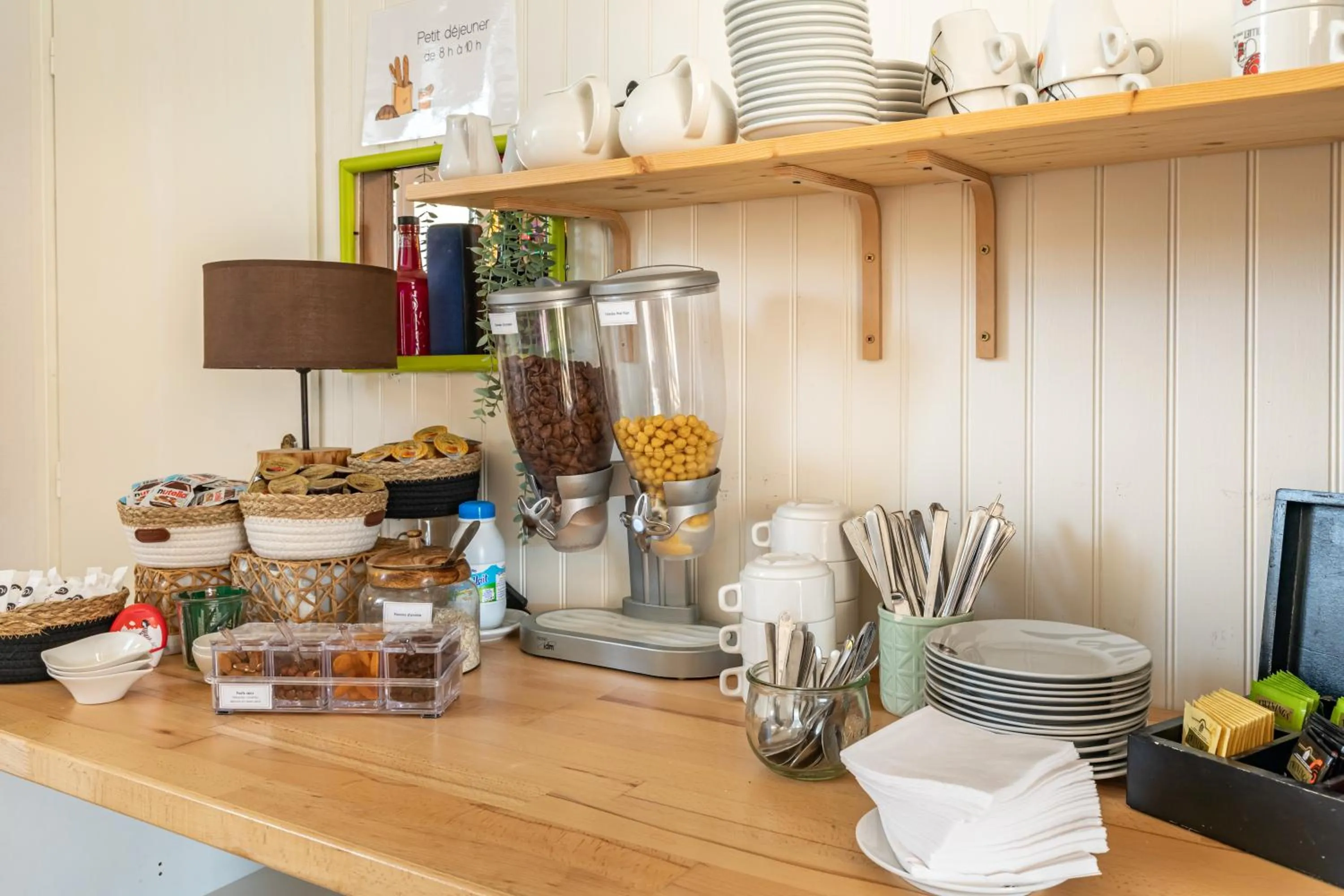 Buffet breakfast in Hotel Les Vieux Acacias