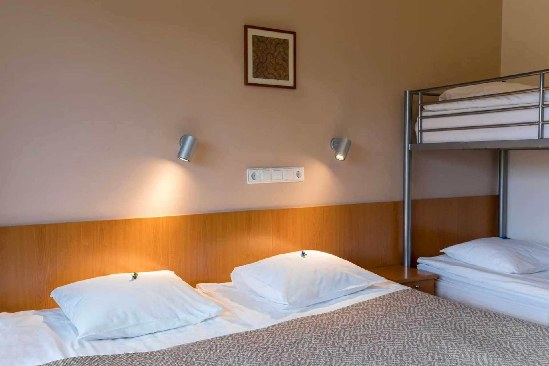 Bed in Viiking Spa Hotel