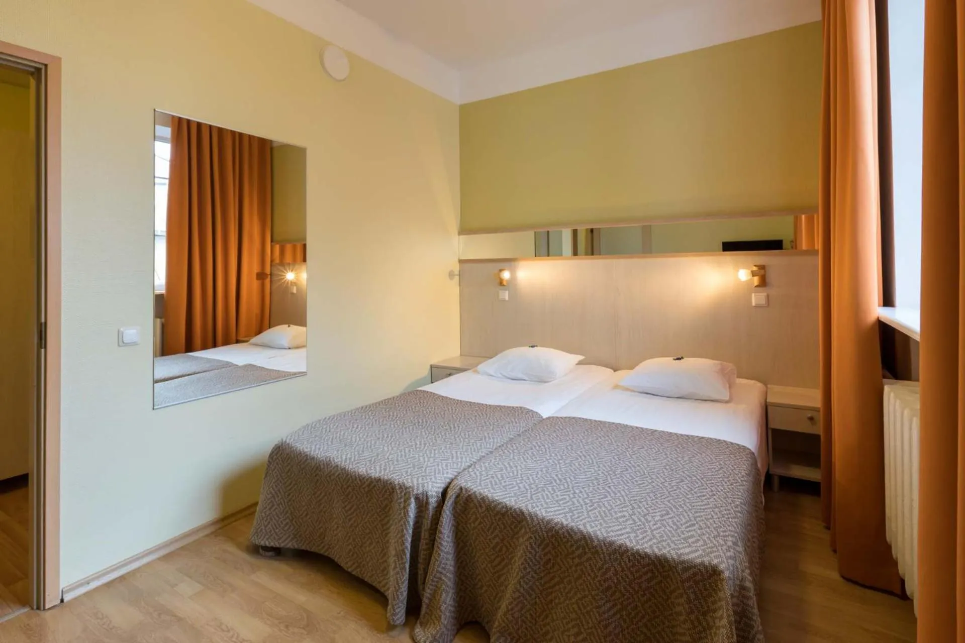 Bed in Viiking Spa Hotel