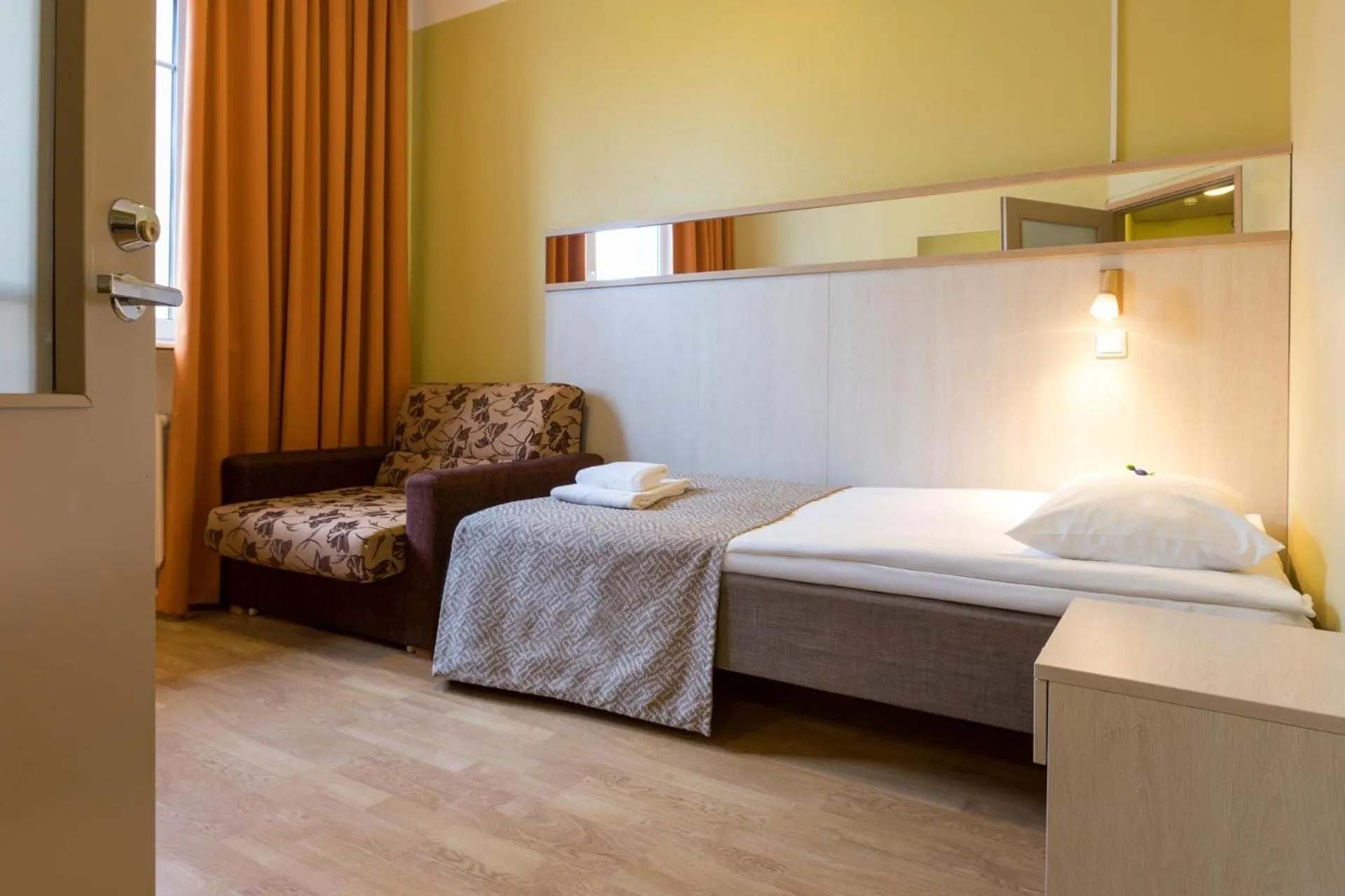 Bed in Viiking Spa Hotel