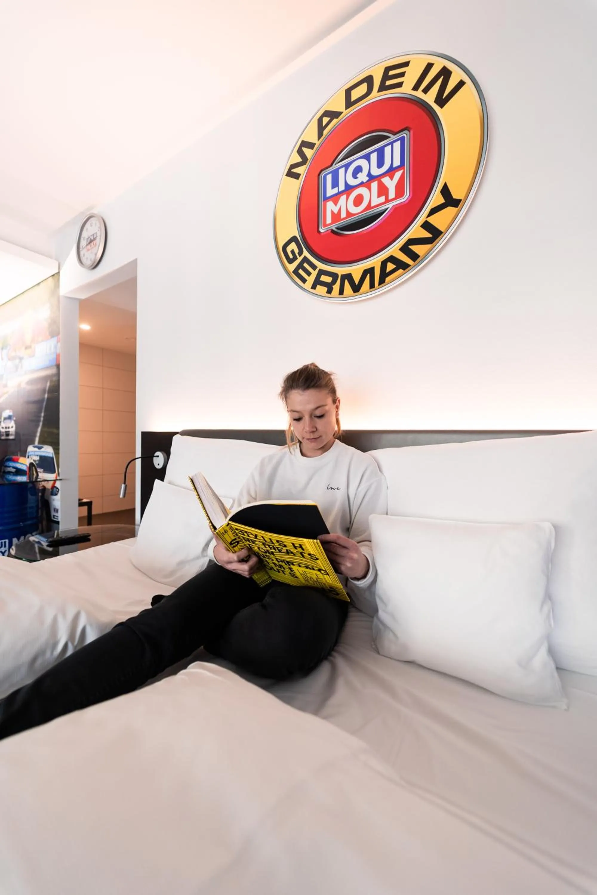 Bed in V8 HOTEL Motorworld Region Stuttgart