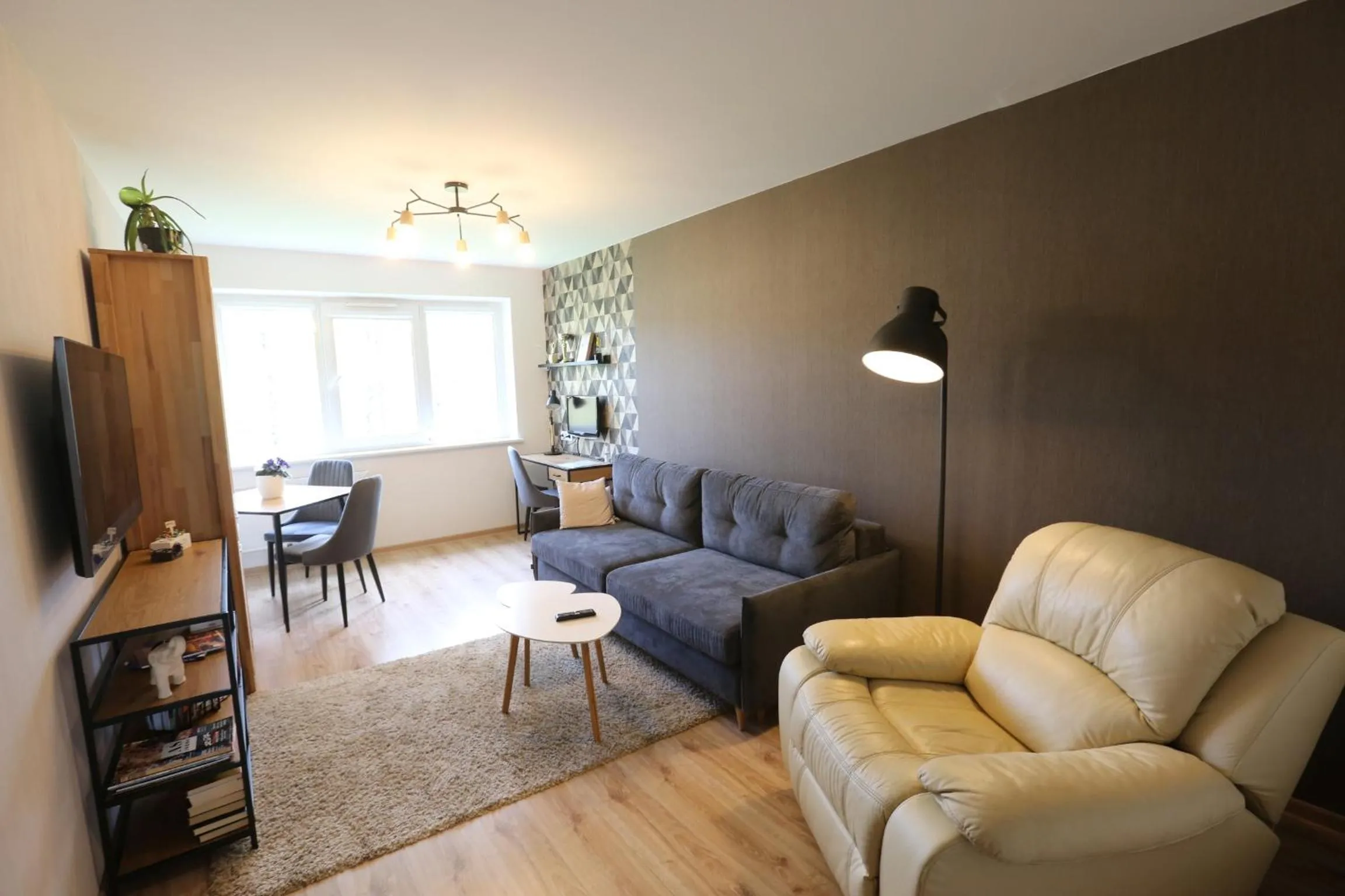 TV and multimedia in Modern 2 Rooms Apartment