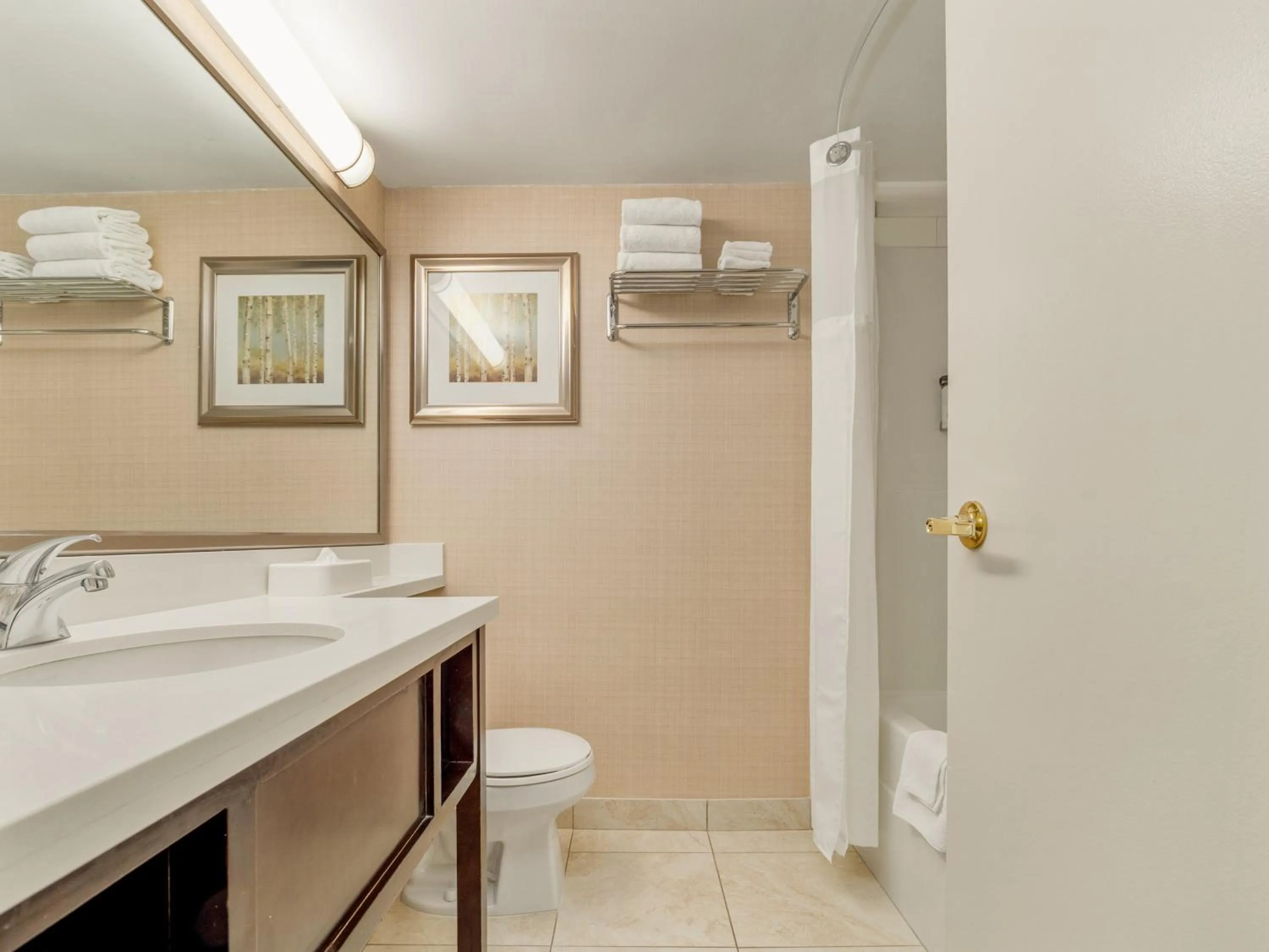 Shower in Holiday Inn Conference Centre Edmonton South by IHG