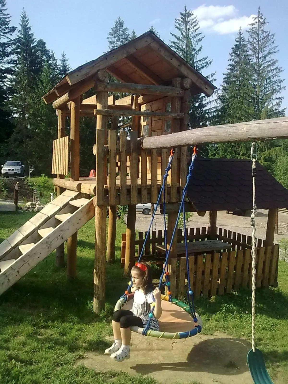 Children play ground in Pension Perla Bucovinei