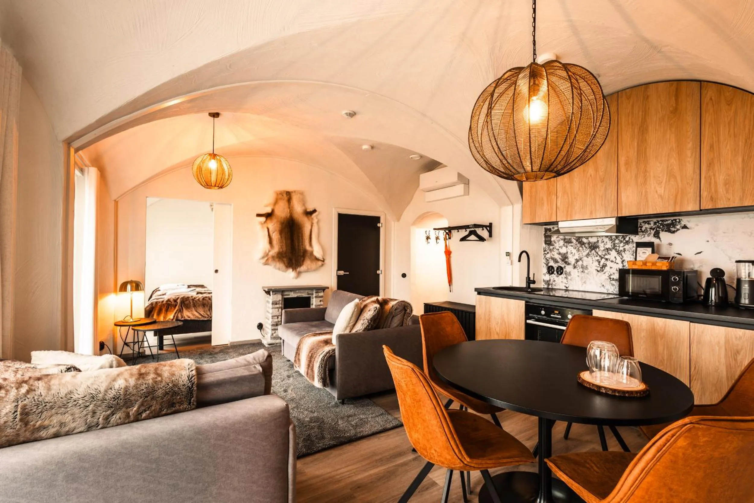 Seating area in Apukka Resort