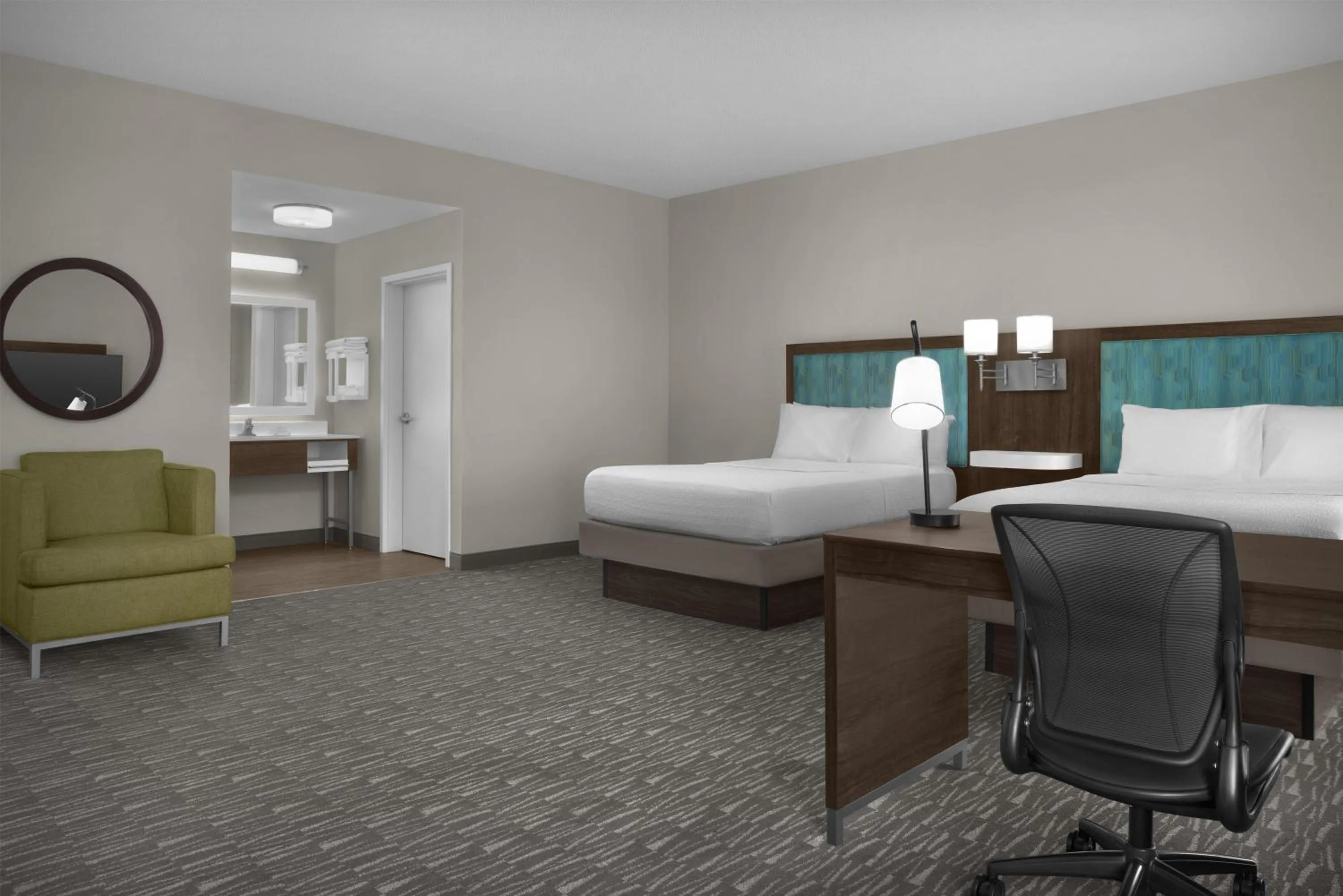Bedroom, Bed in Hampton Inn & Suites Lakeland-South Polk Parkway