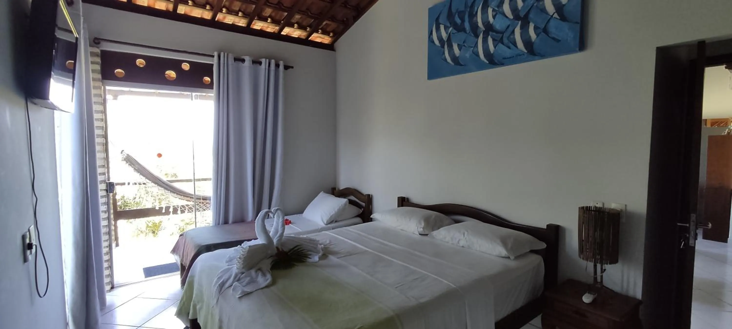 Bedroom, Bed in Pousada Cavalo Marinho