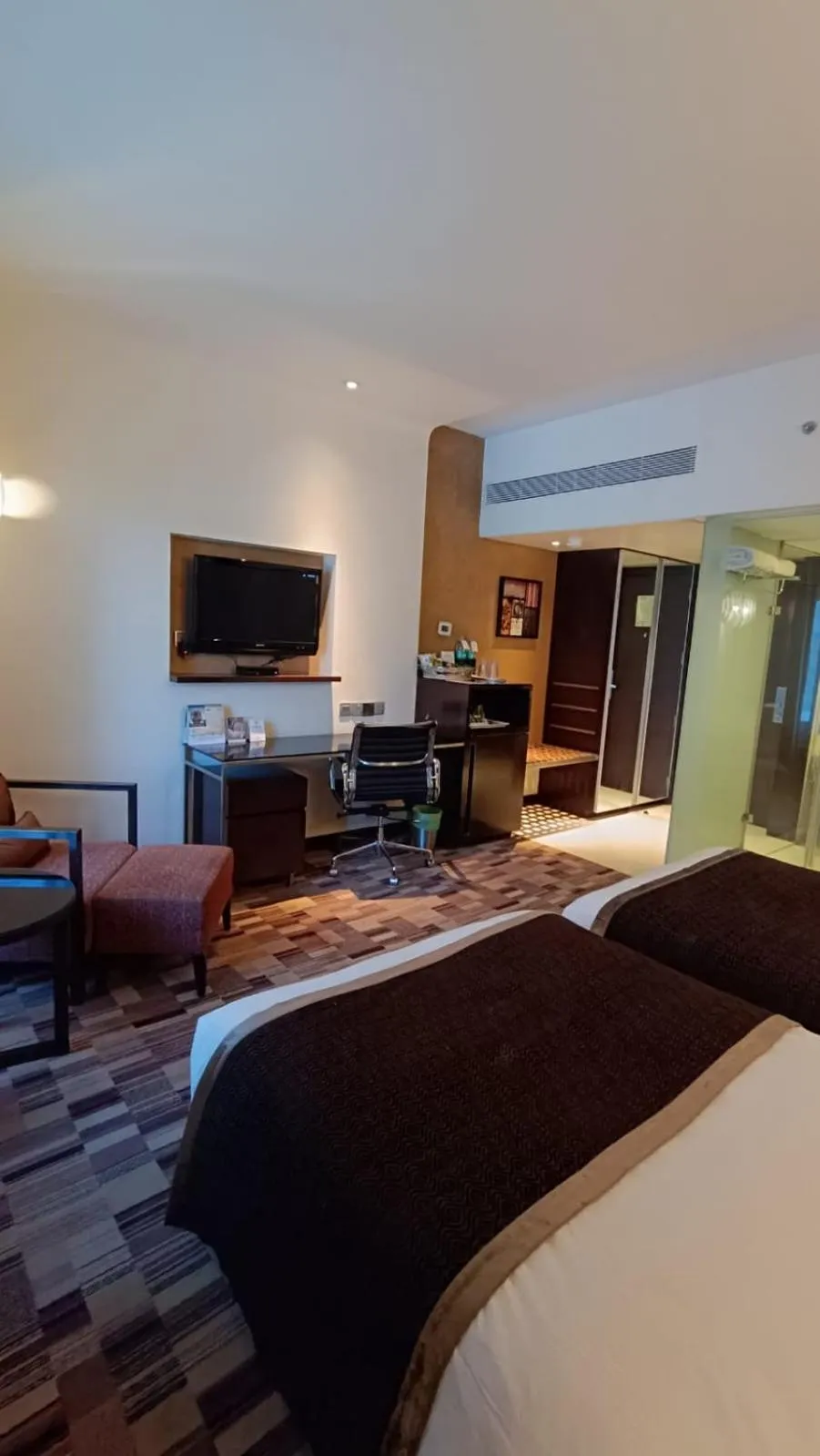 Bedroom, Bed in Pride Premier Pune