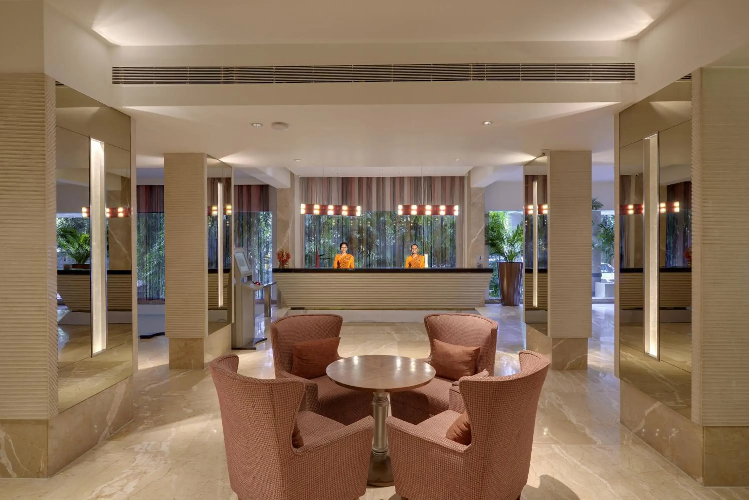 Lobby or reception in Pride Premier Pune Lobby or reception in Pride Premier Pune