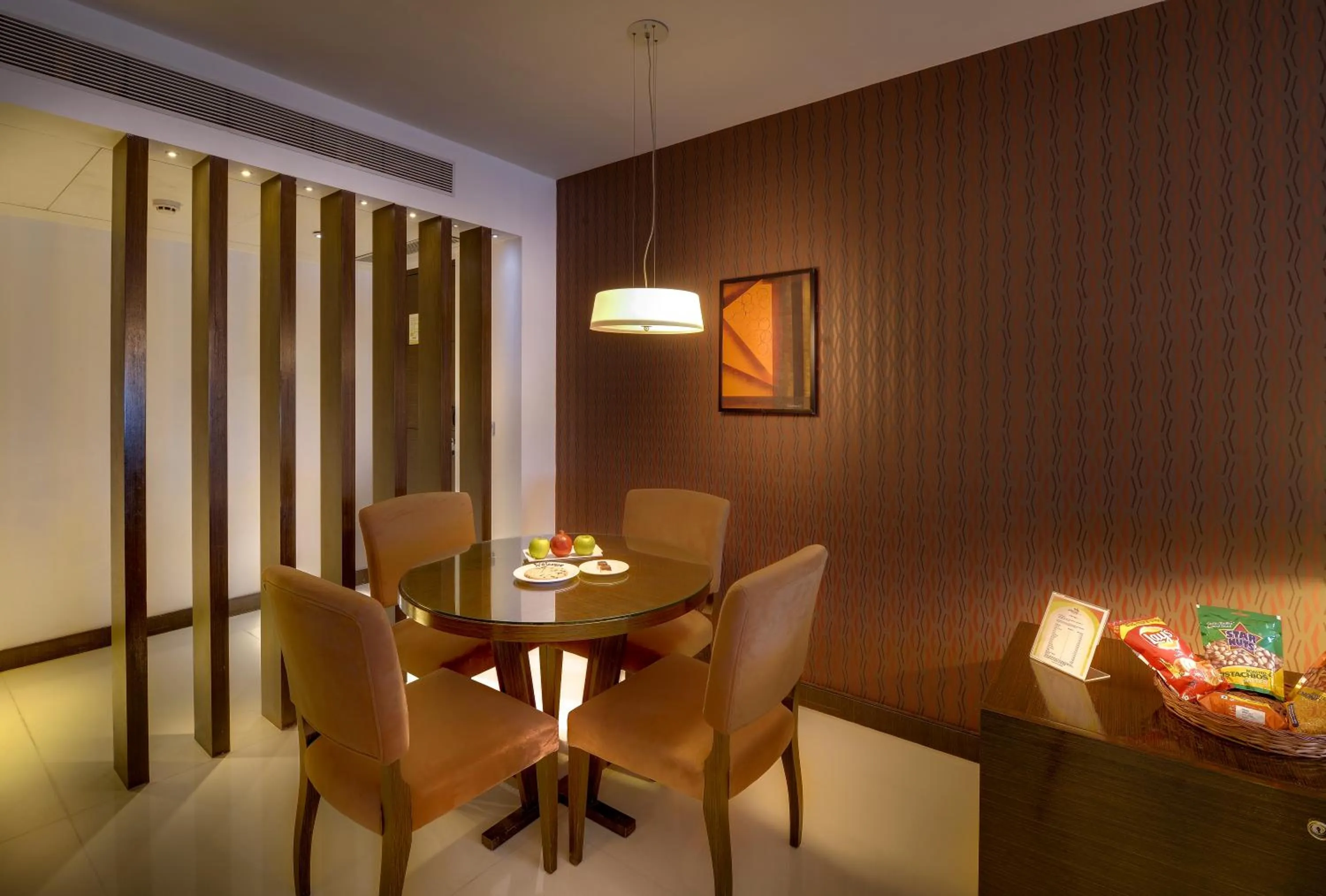 Dining area in Pride Premier Bengaluru