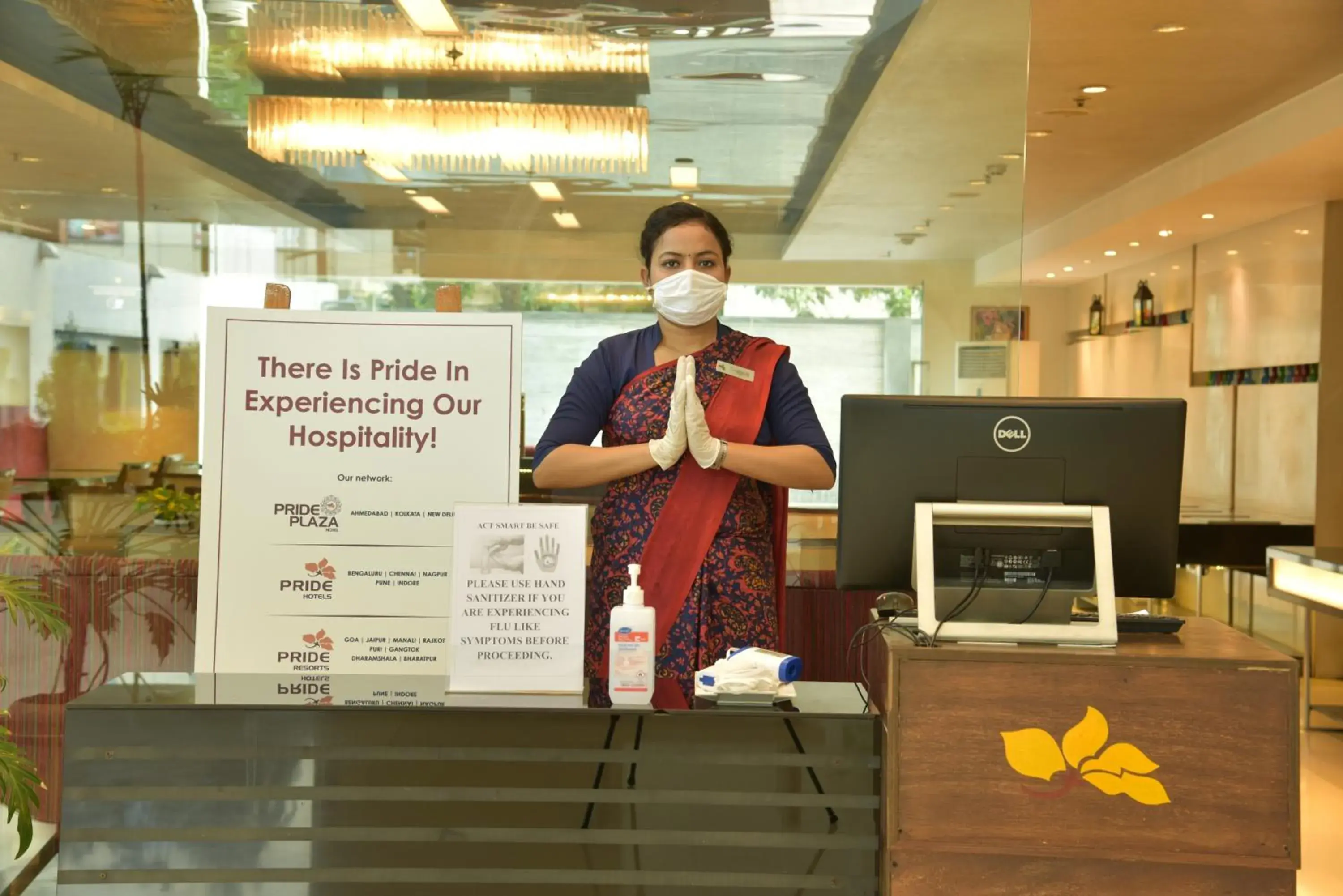 Lobby or reception in Pride Premier Bengaluru Lobby or reception in Pride Premier Bengaluru