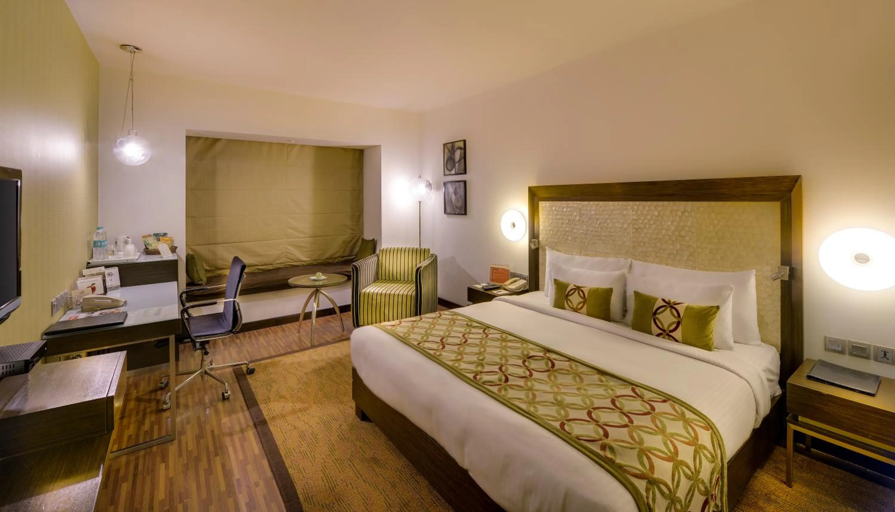 Bedroom, Bed in Pride Premier Bengaluru