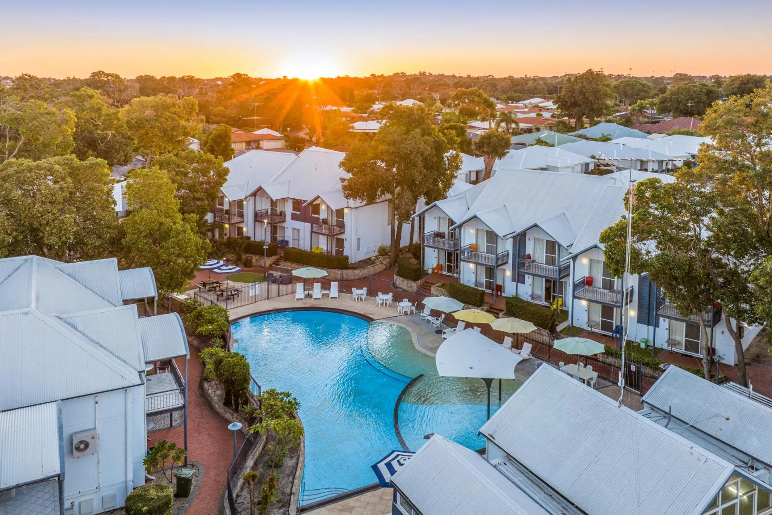 Bird's eye view in Mandurah Quay Resort