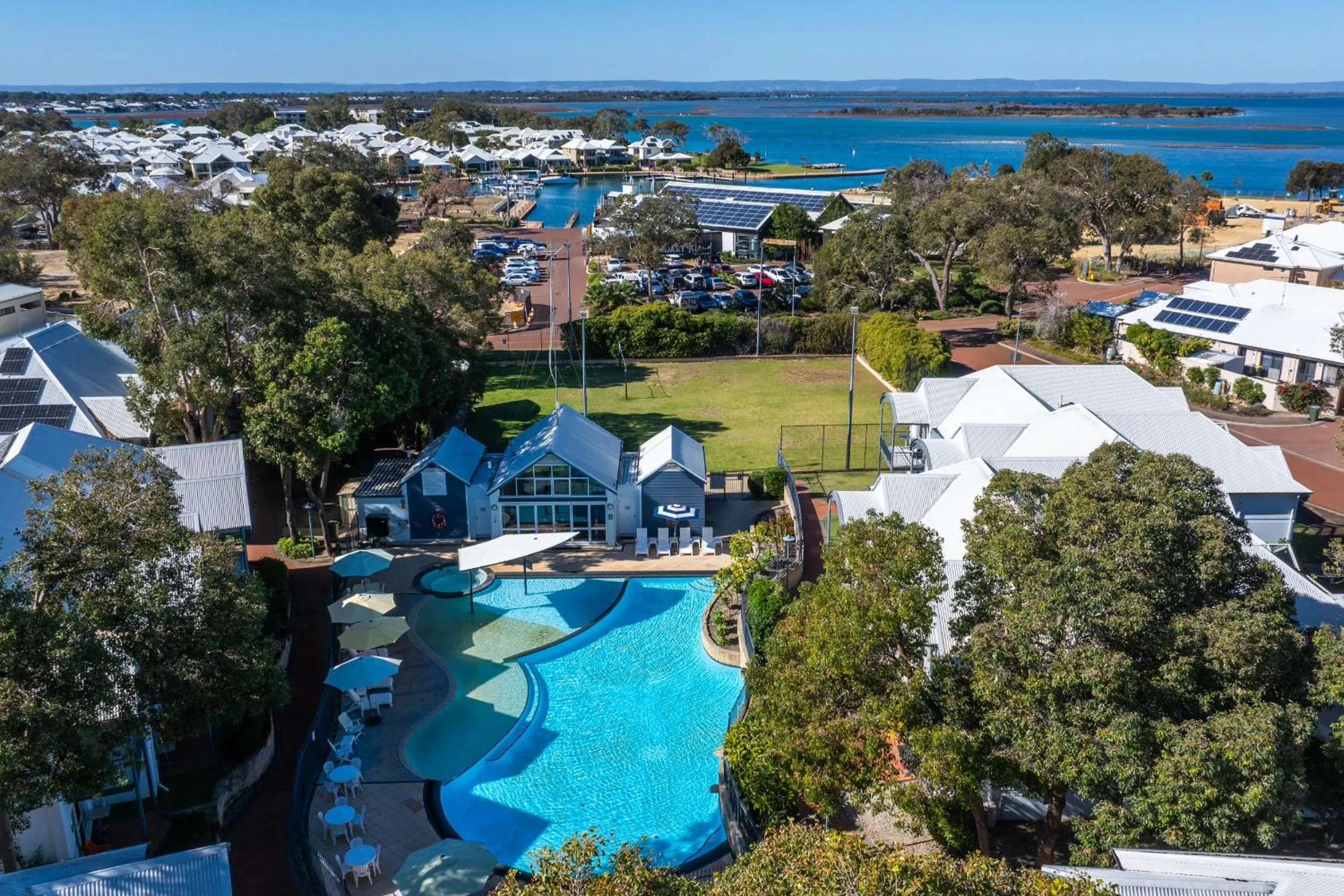 Bird's eye view in Mandurah Quay Resort