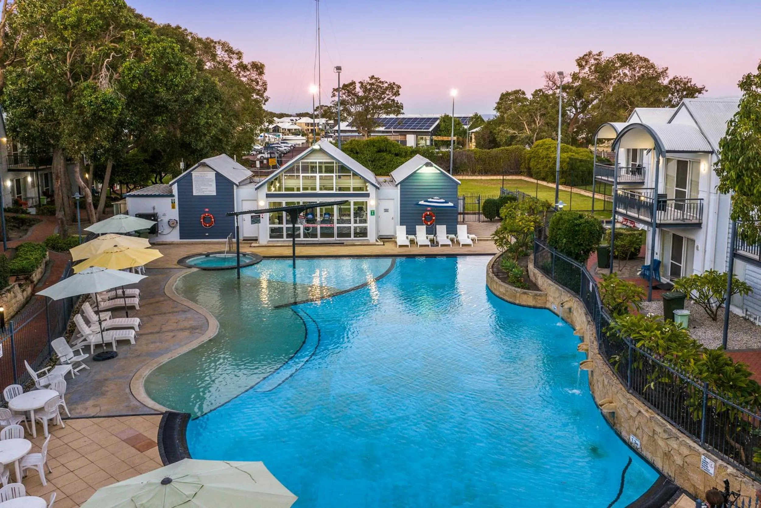 Garden view in Mandurah Quay Resort