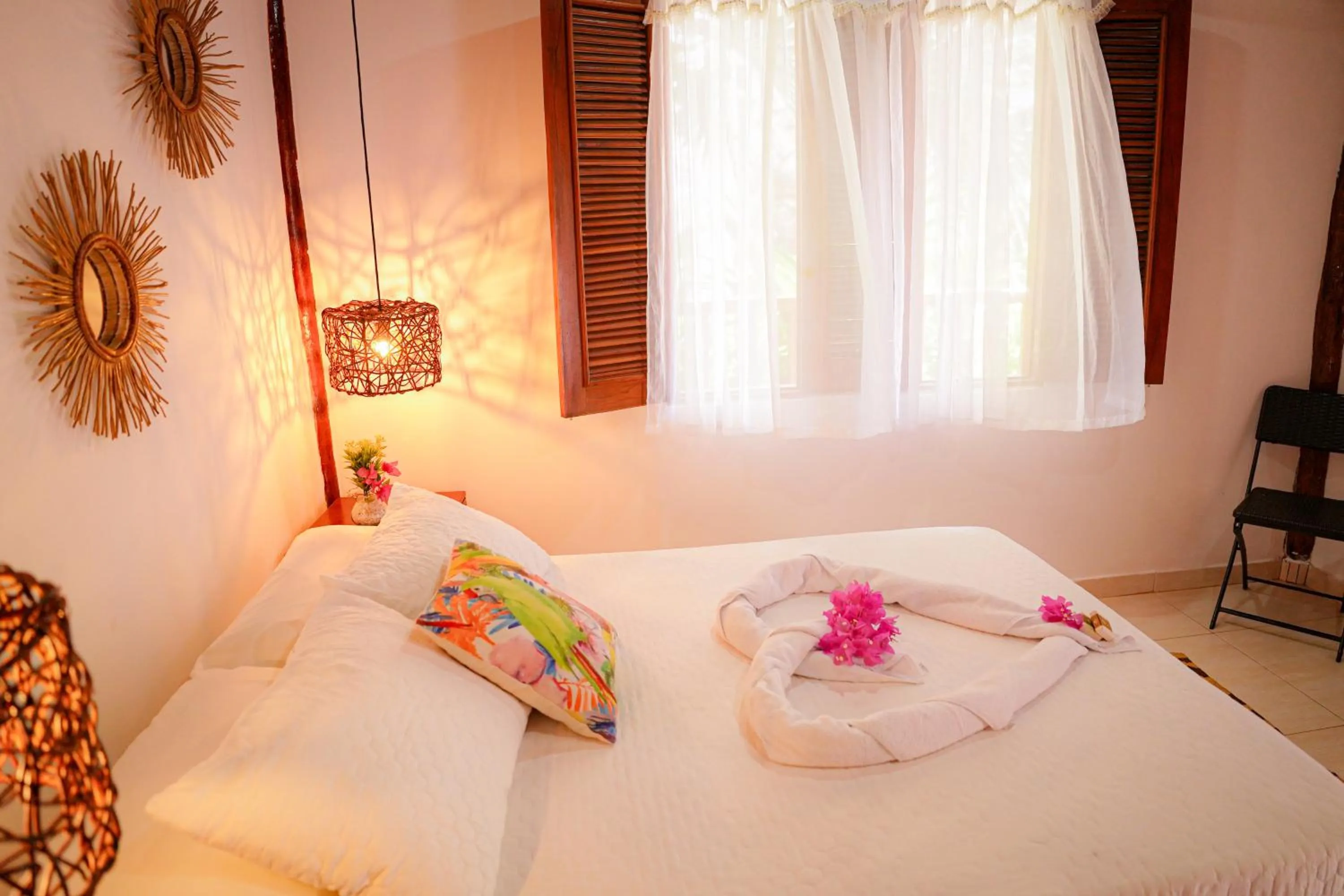 Bedroom, Bed in Ecohotel Yachay Dentro del Parque Tayrona Inside Tayrona Park