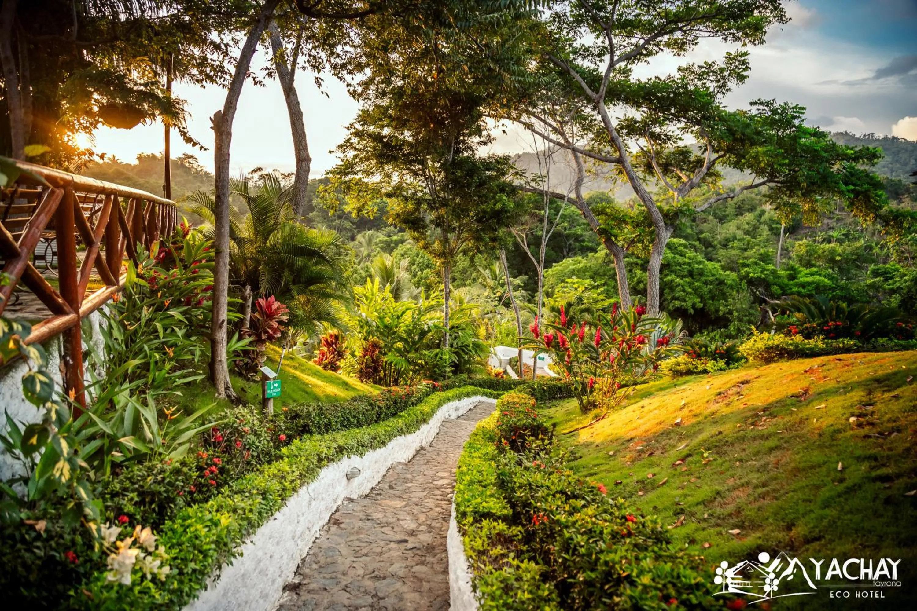Garden in Ecohotel Yachay Dentro del Parque Tayrona Inside Tayrona Park