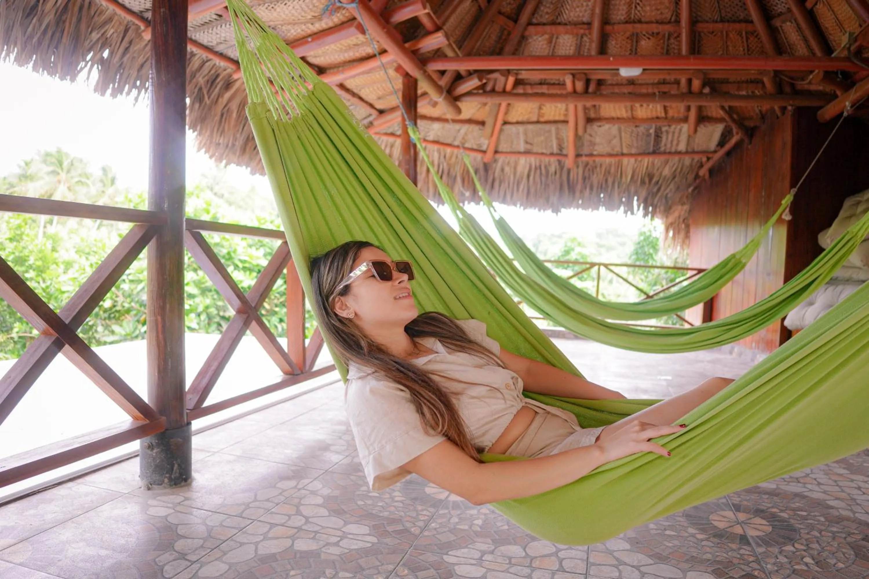 Seating area in Ecohotel Yachay Dentro del Parque Tayrona Inside Tayrona Park