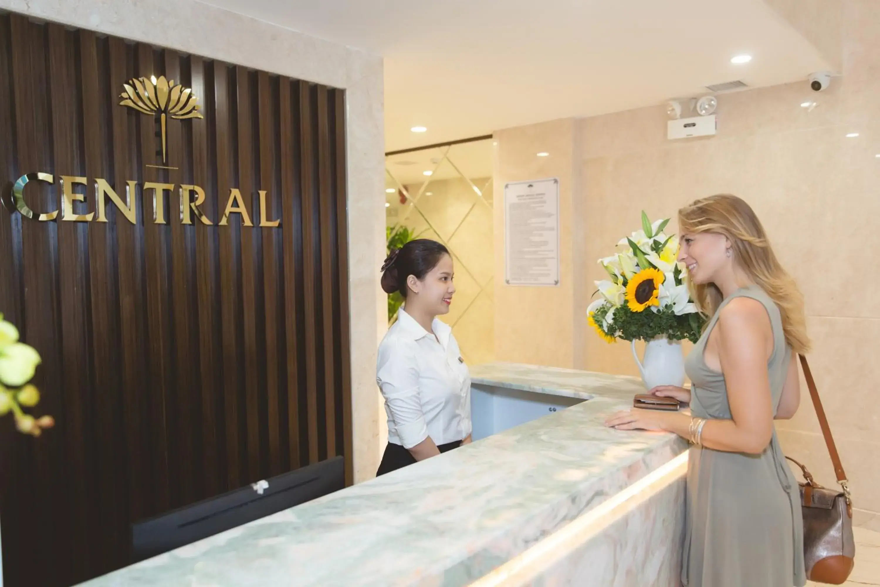 Lobby or reception in Central Hotel & Spa Danang Lobby or reception in Central Hotel & Spa Danang