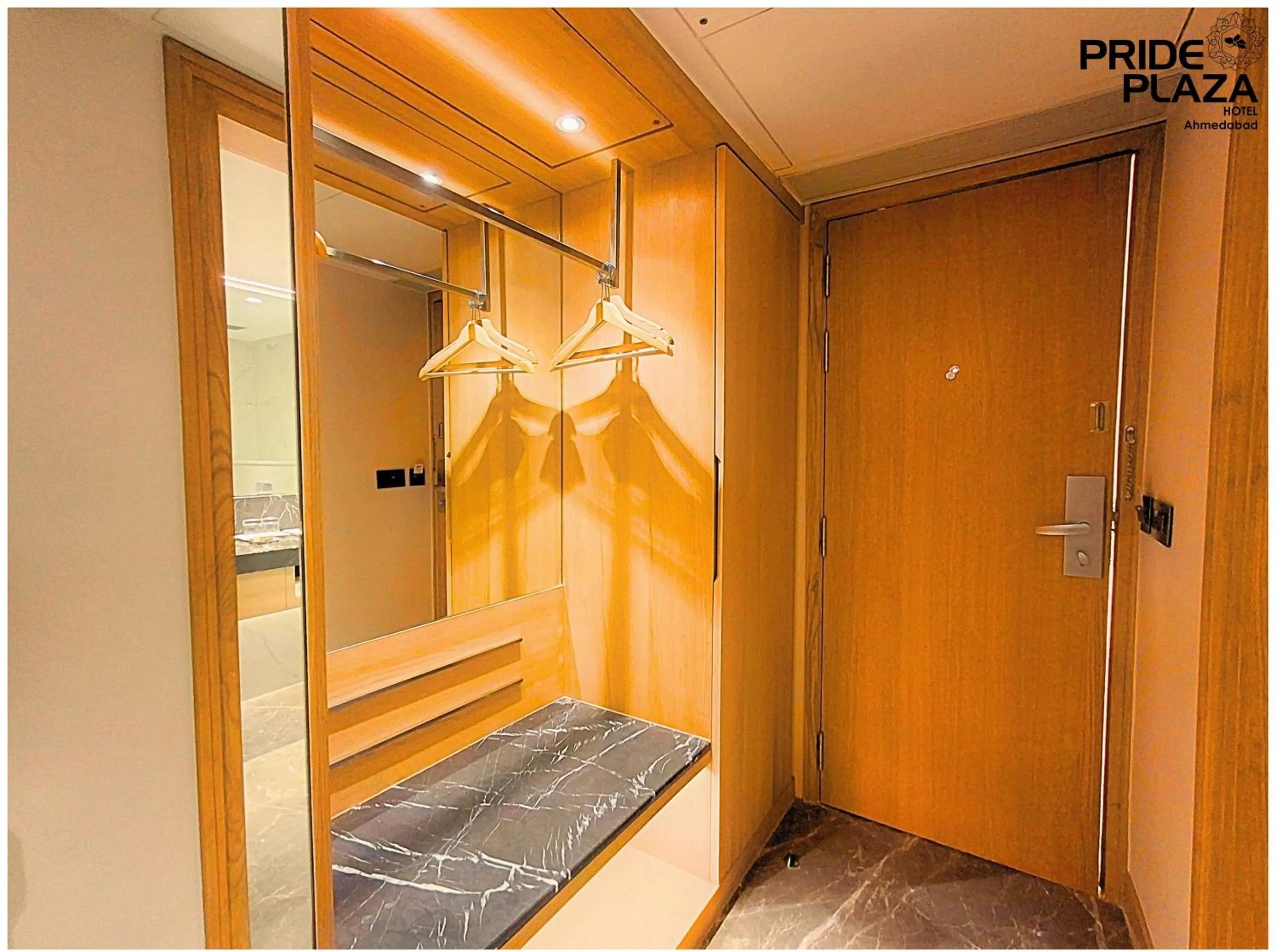 Bed in Pride Plaza Hotel, Ahmedabad