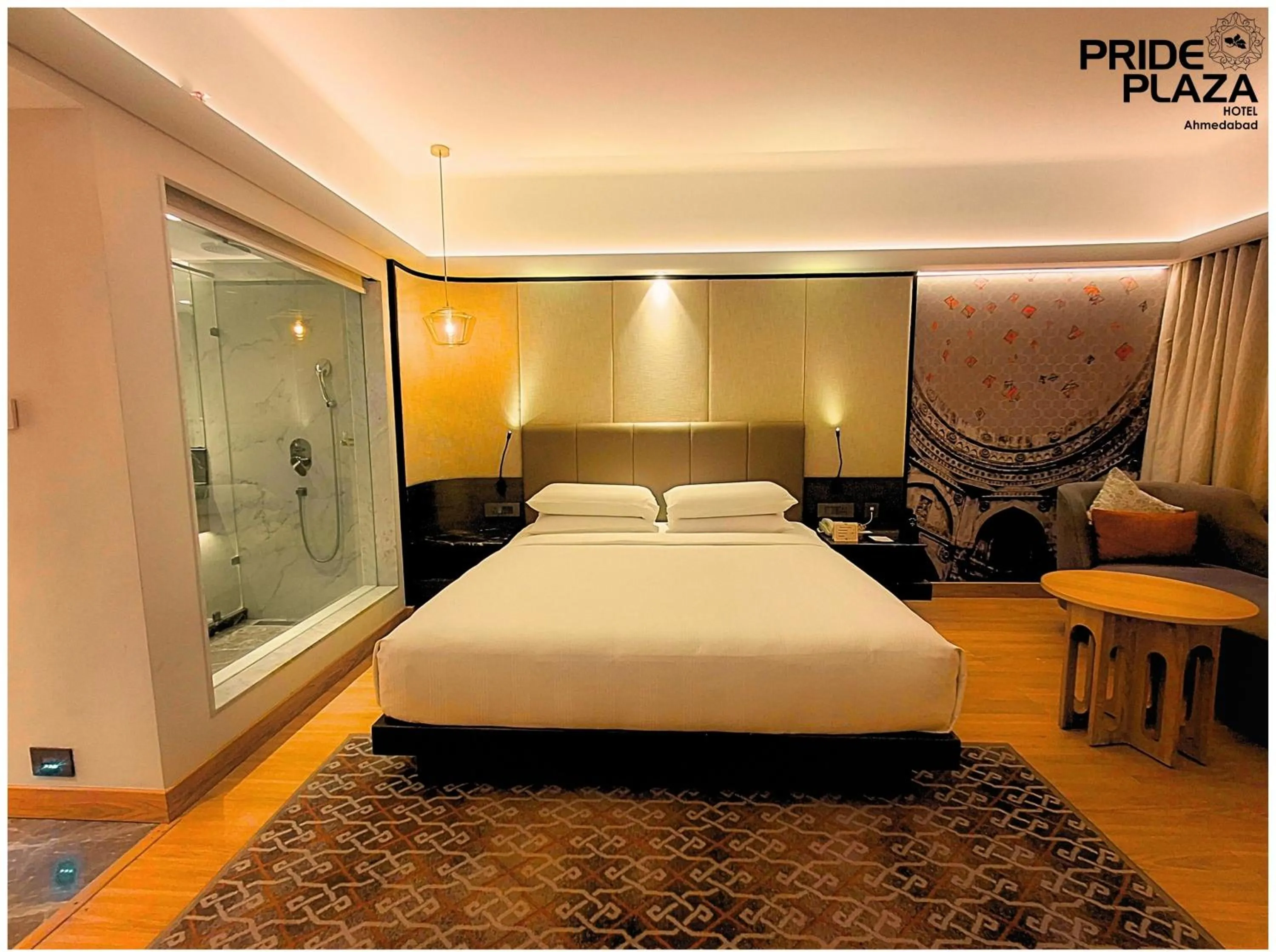 Bed in Pride Plaza Hotel, Ahmedabad