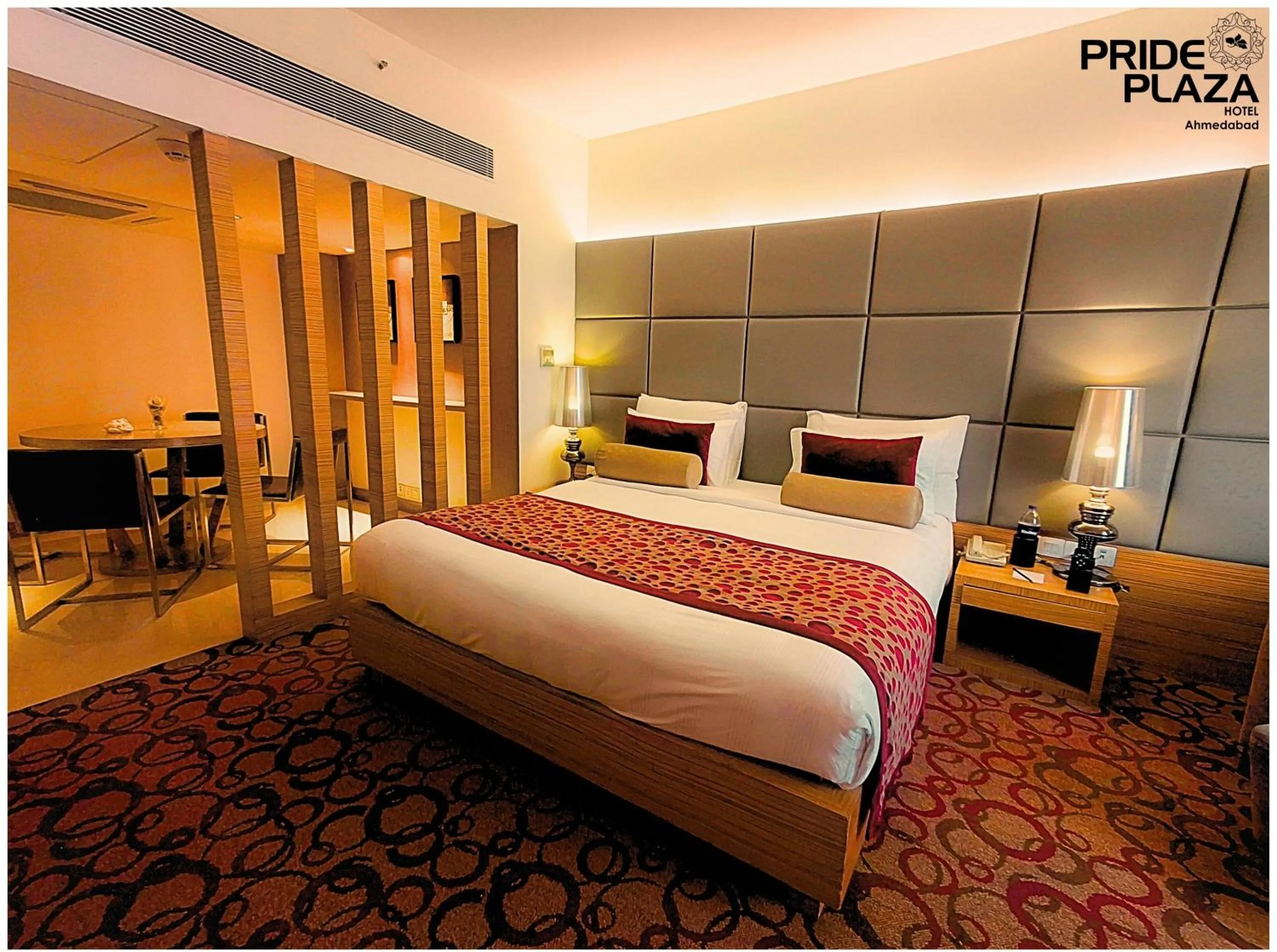 Bed in Pride Plaza Hotel, Ahmedabad