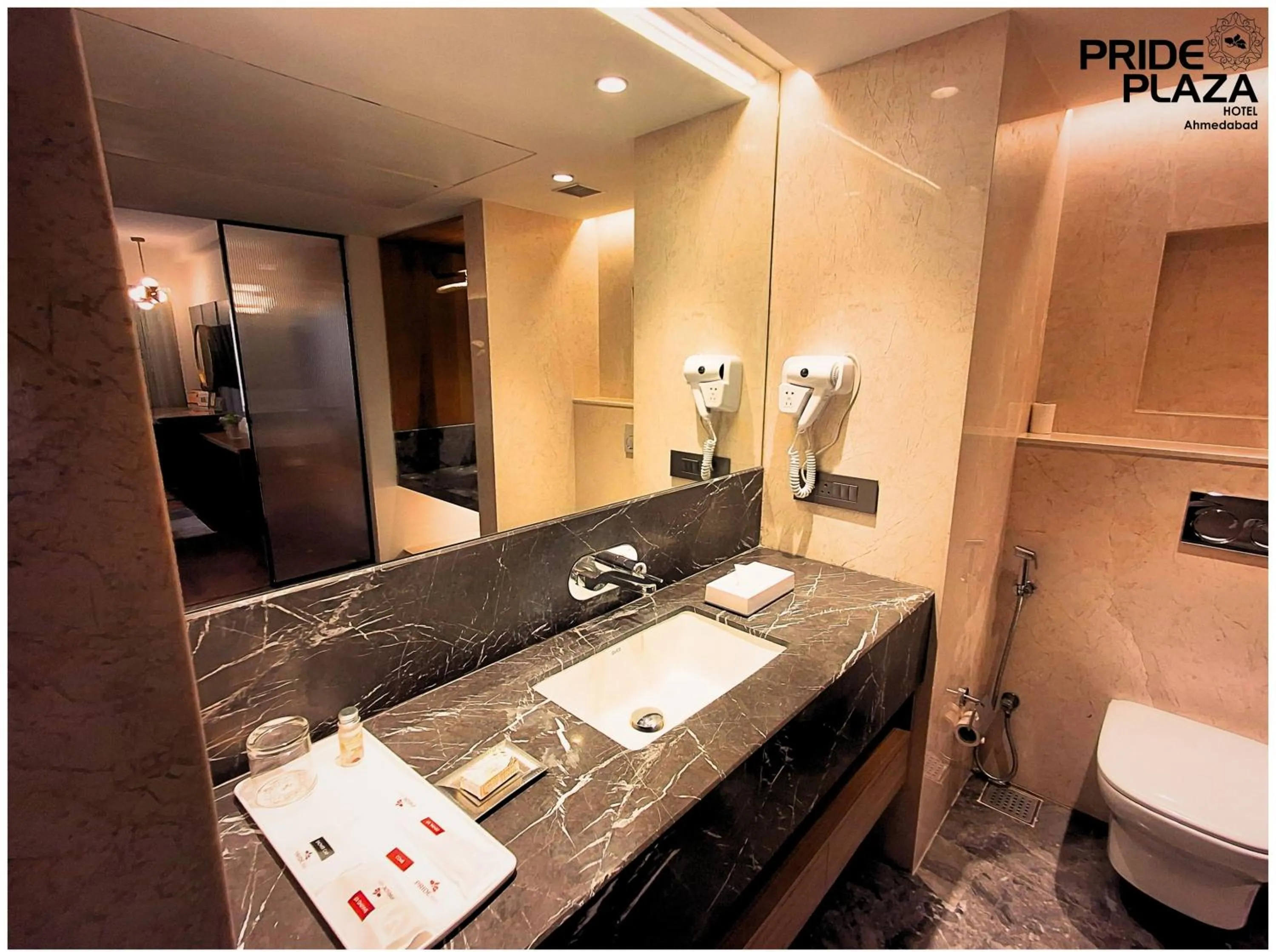 Shower in Pride Plaza Hotel, Ahmedabad