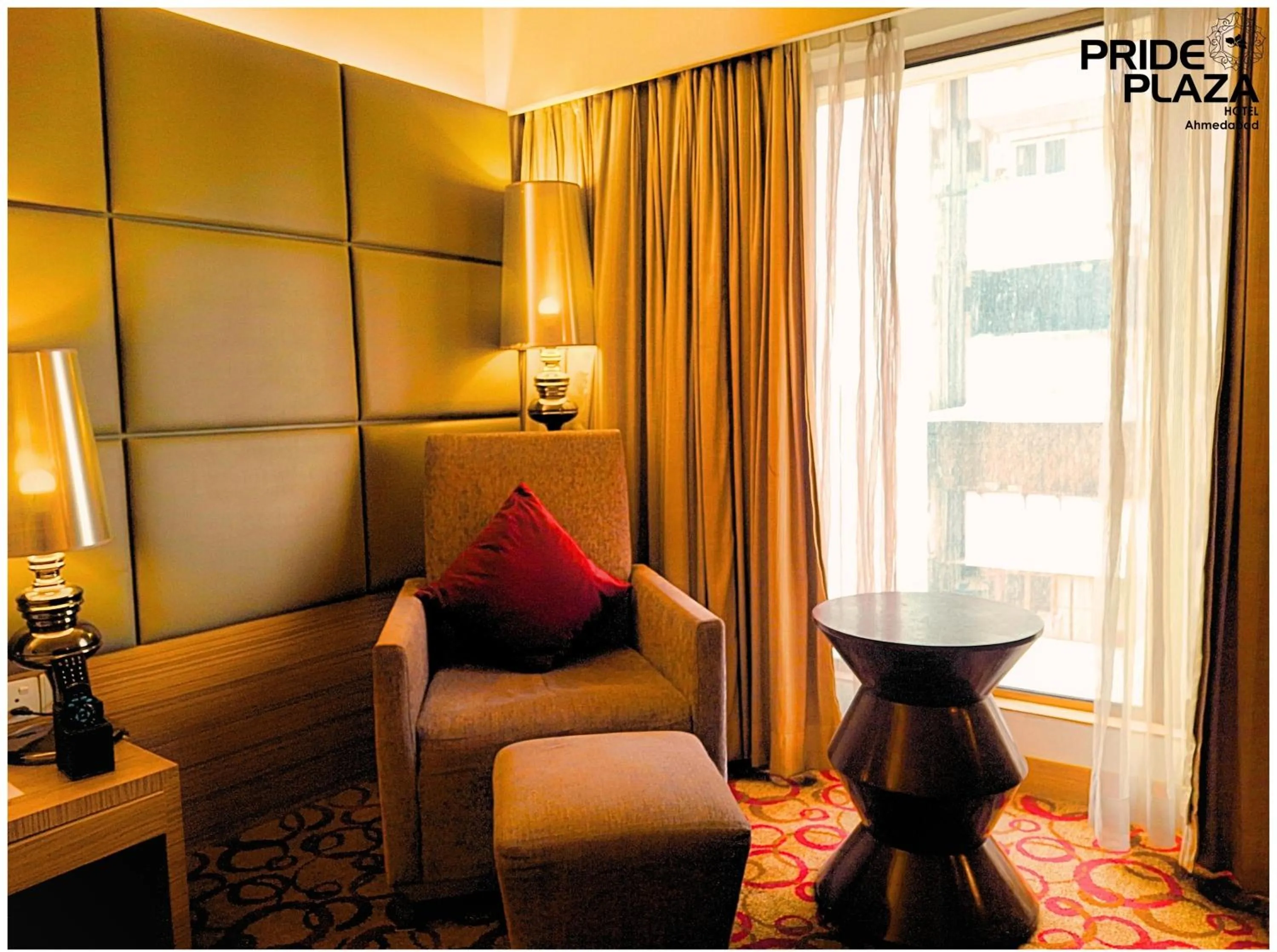 Bed in Pride Plaza Hotel, Ahmedabad