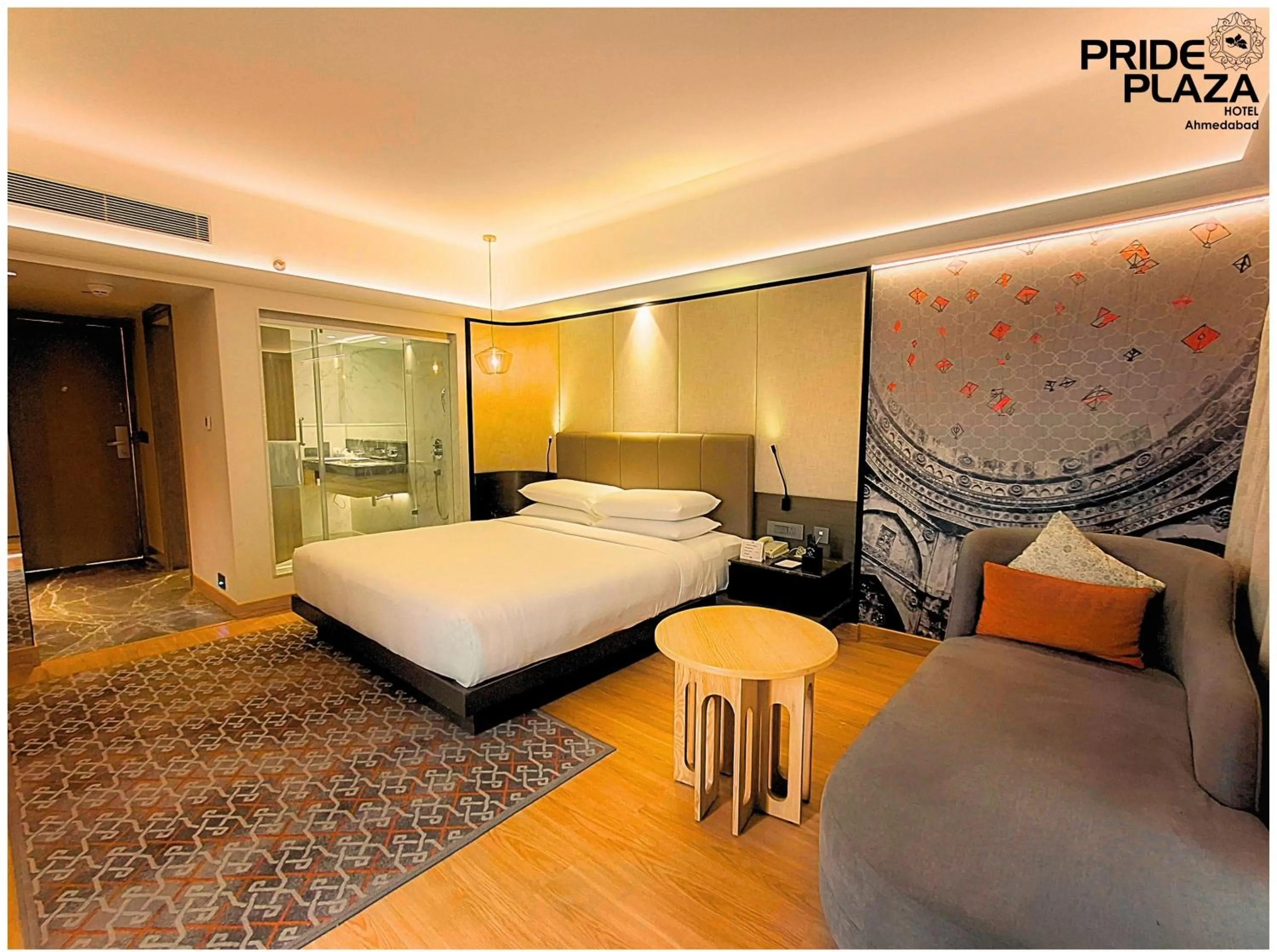 Bed in Pride Plaza Hotel, Ahmedabad