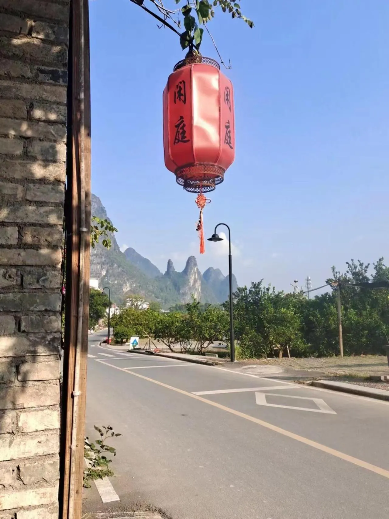 Quiet street view in Leisure Courtyard Hotel Yangshuo