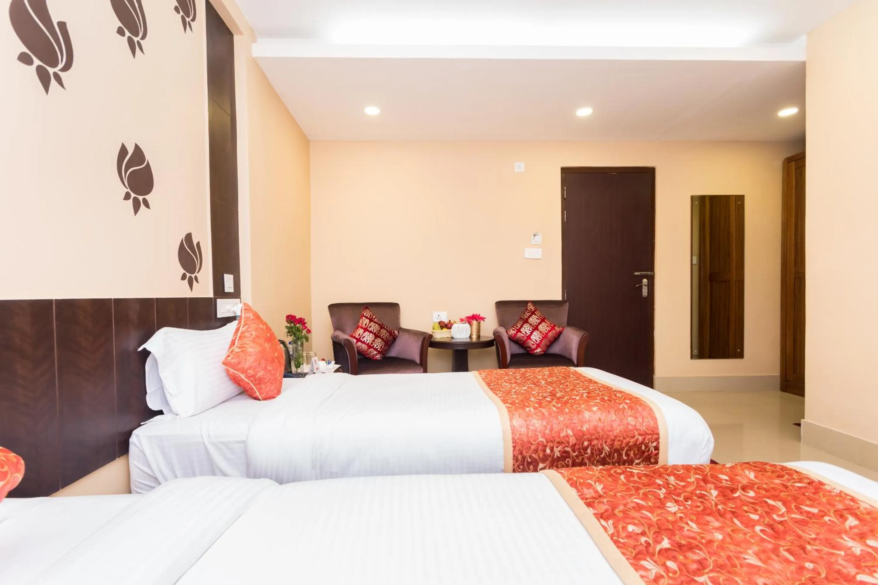 Bedroom, Bed in Central Courtyard Boutique Hotel