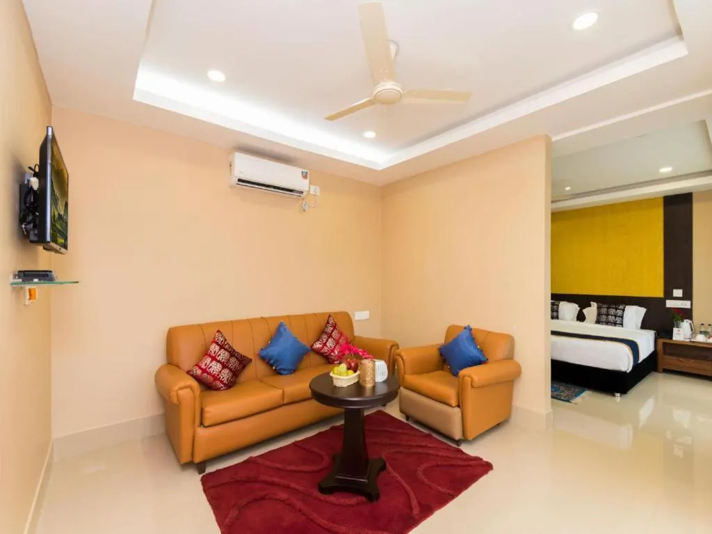 Seating area in Central Courtyard Boutique Hotel