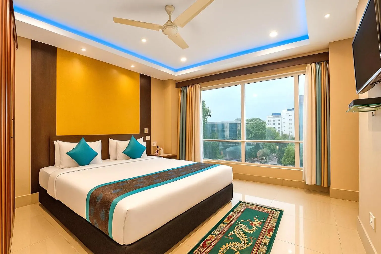 Bedroom, Bed in Central Courtyard Boutique Hotel