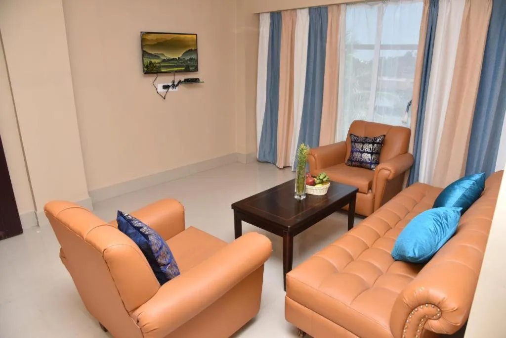 Seating area in Central Courtyard Boutique Hotel