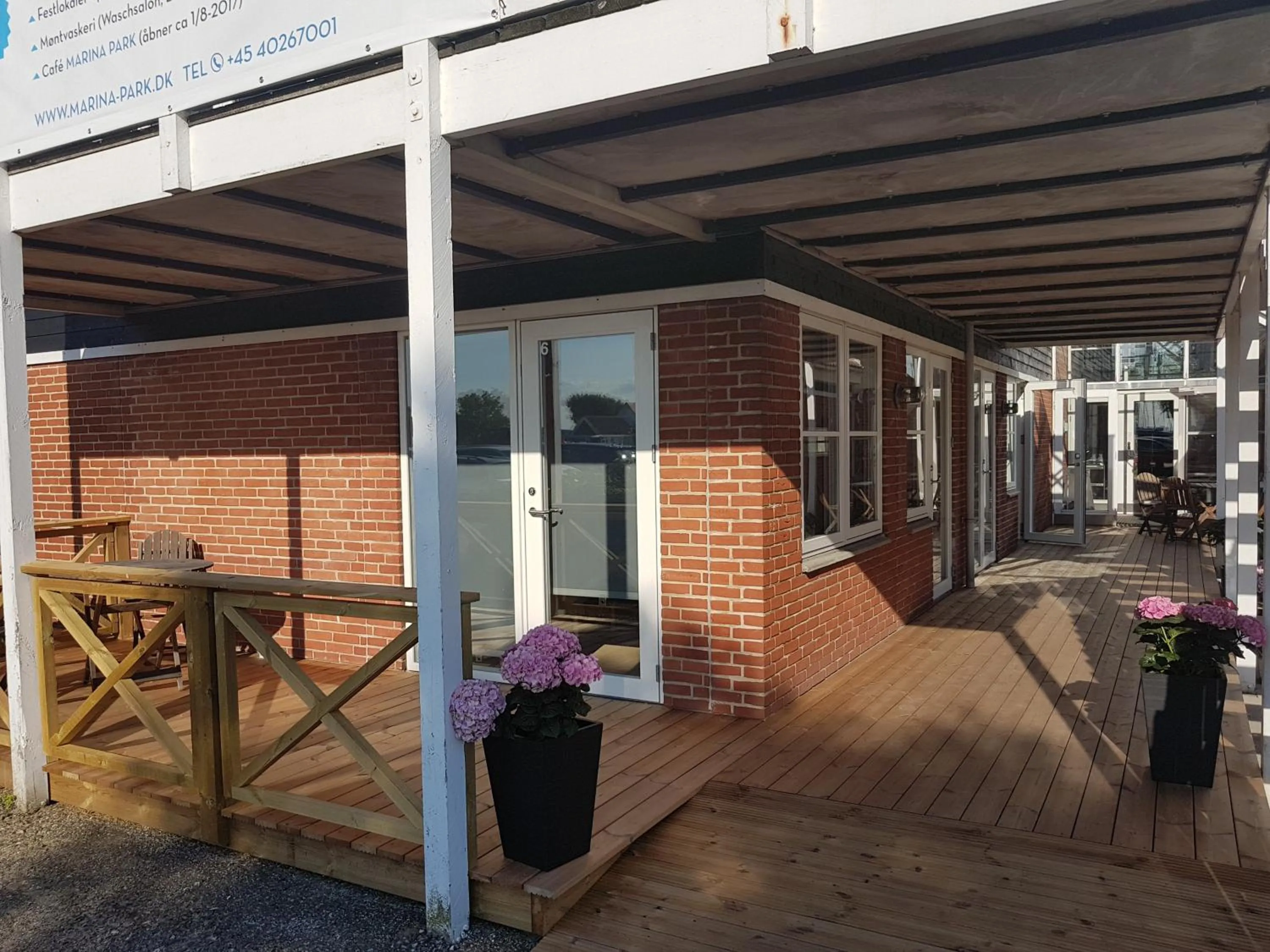 Facade/entrance in Klintholm Marina Park Cabins