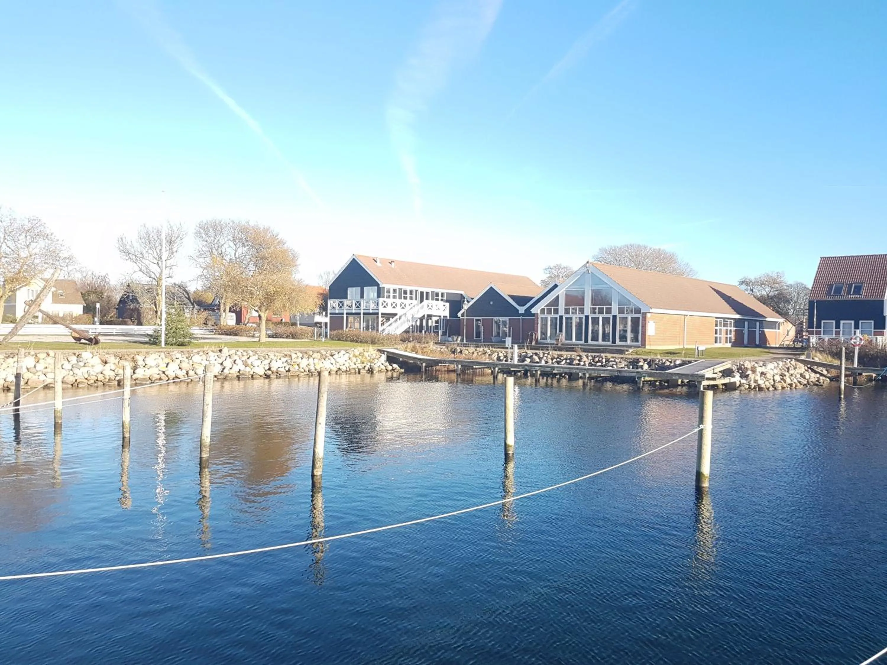Facade/entrance in Klintholm Marina Park Cabins