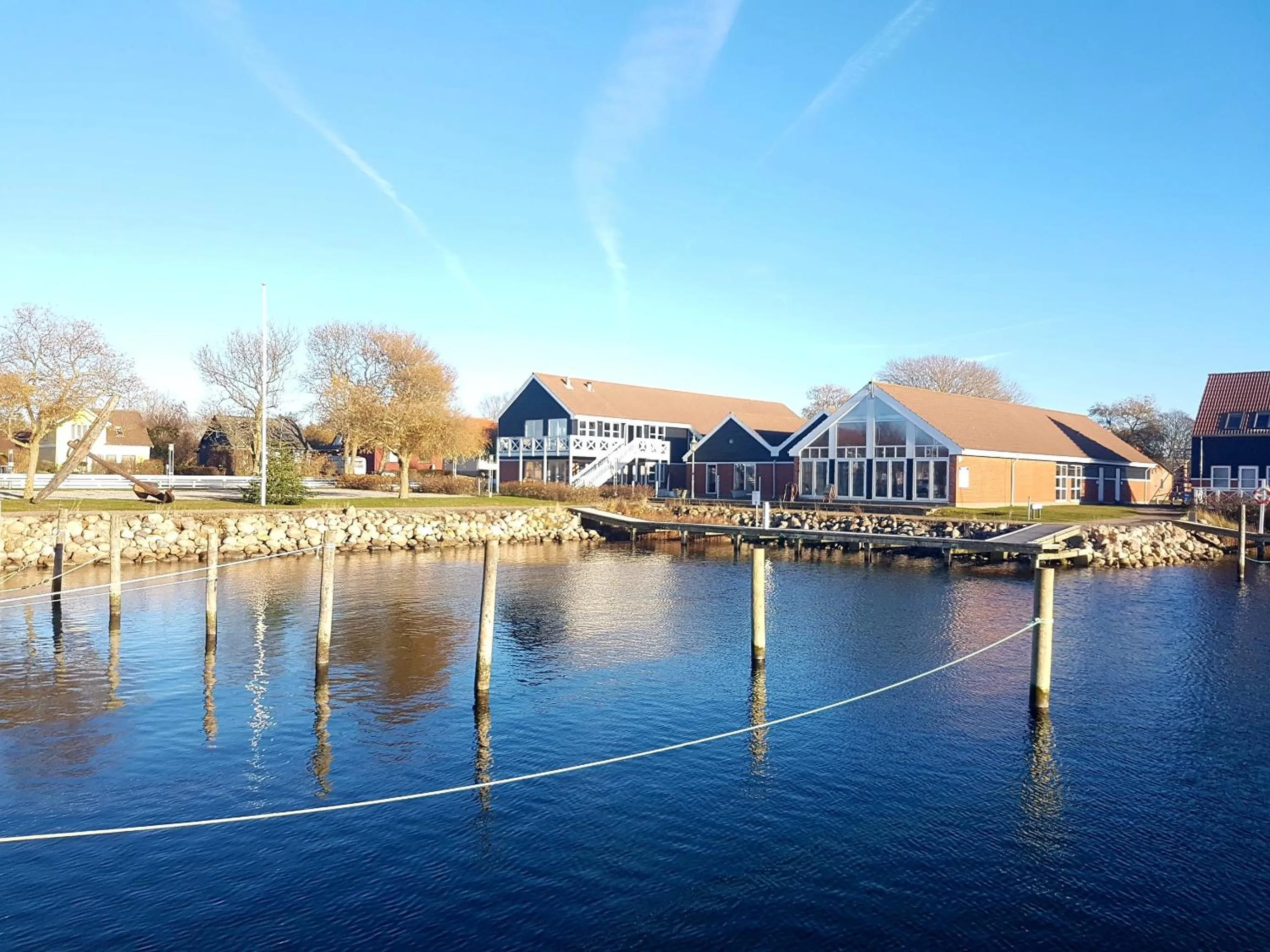 Property building in Klintholm Marina Park Cabins