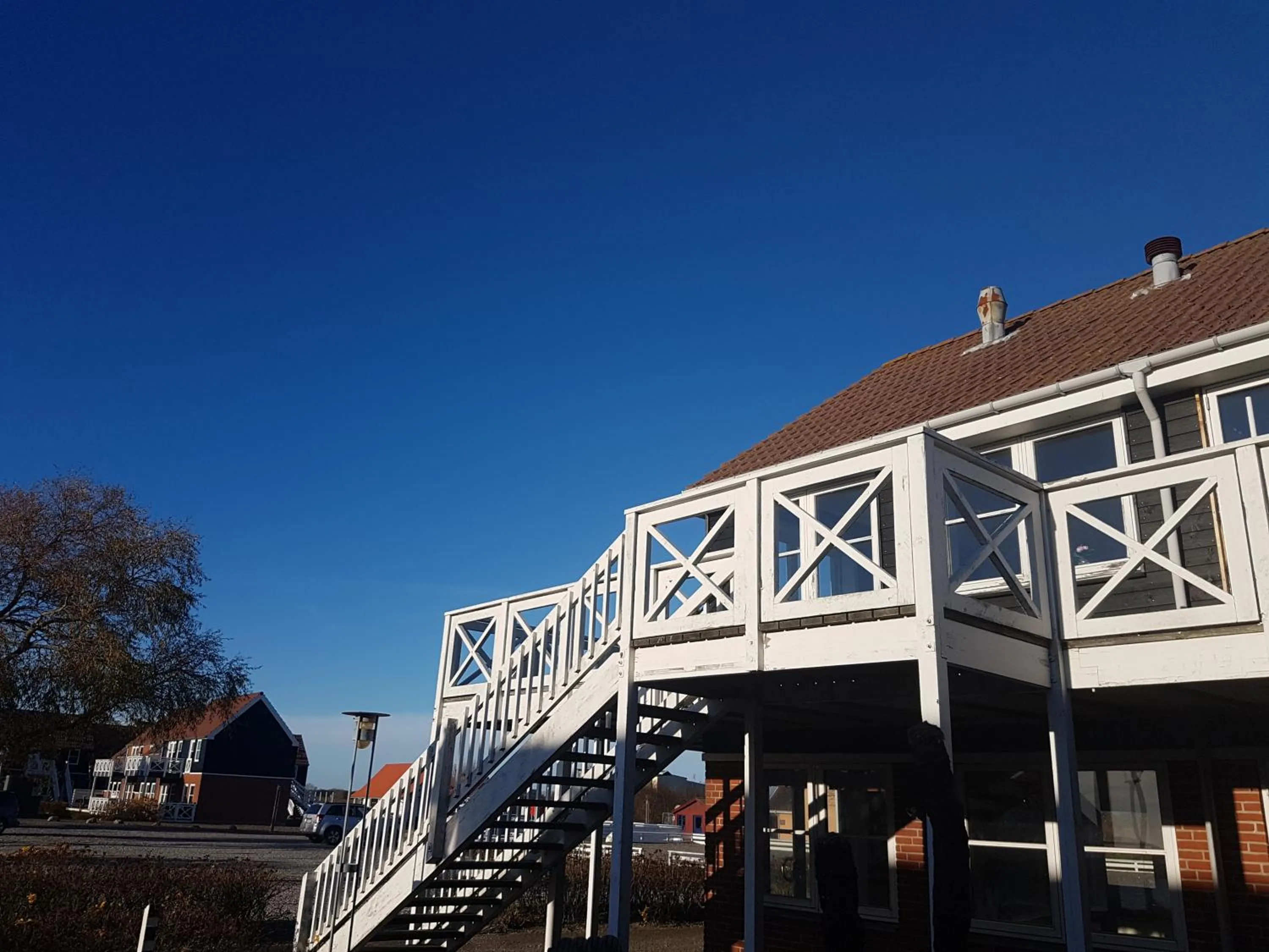Property building in Klintholm Marina Park Cabins