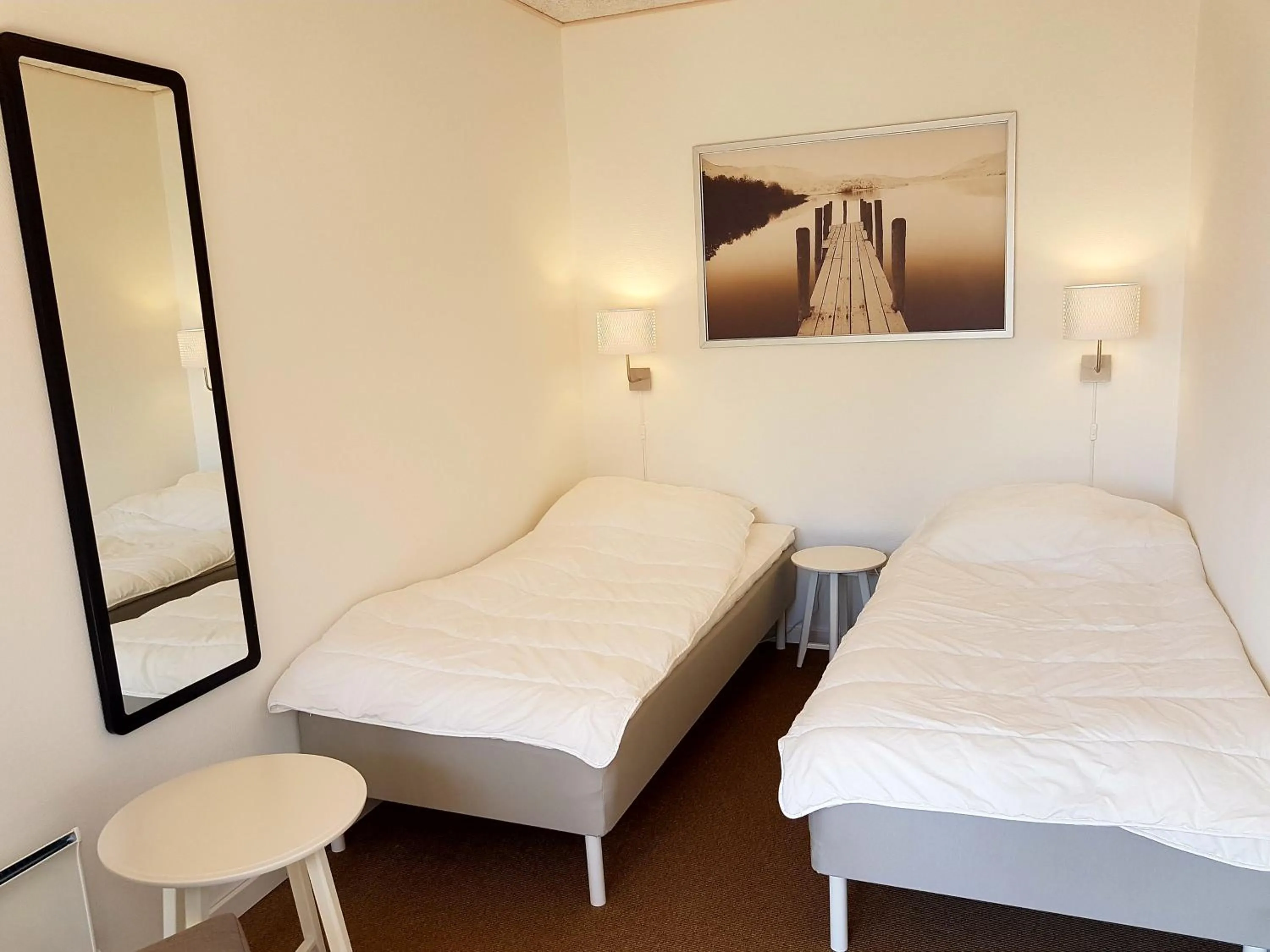 Bed in Klintholm Marina Park Cabins