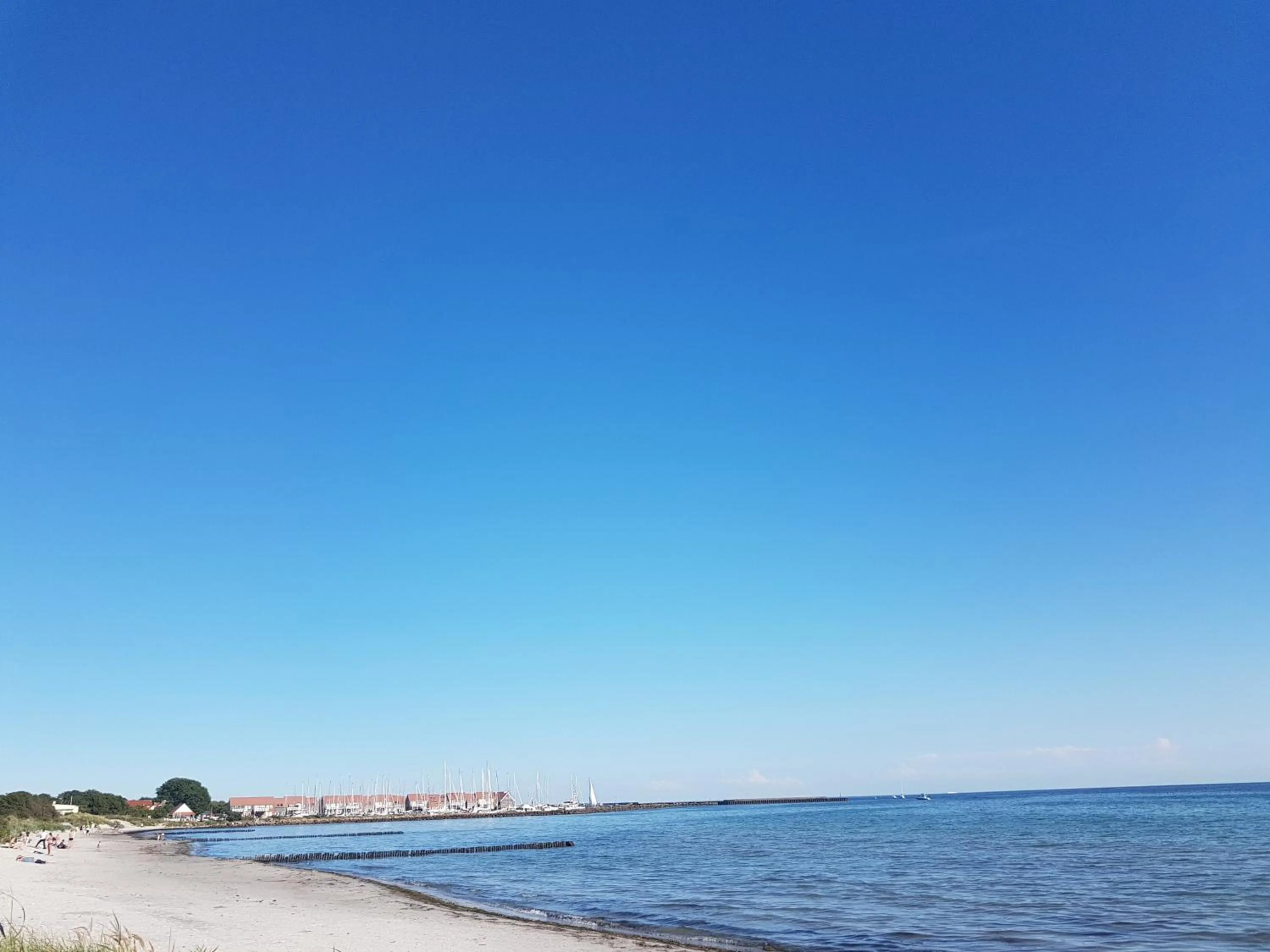 Beach in Klintholm Marina Park Cabins