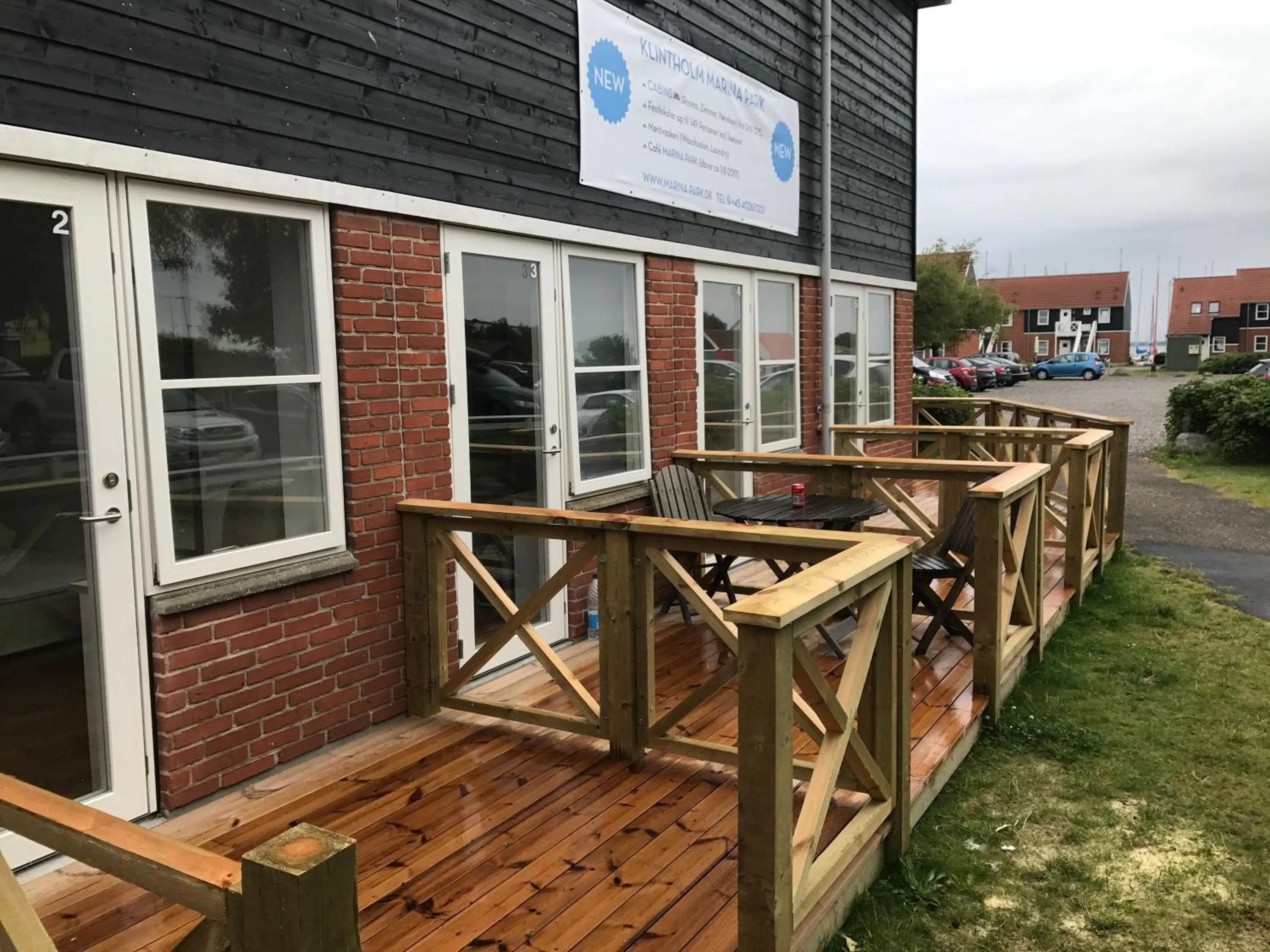 Property building in Klintholm Marina Park Cabins