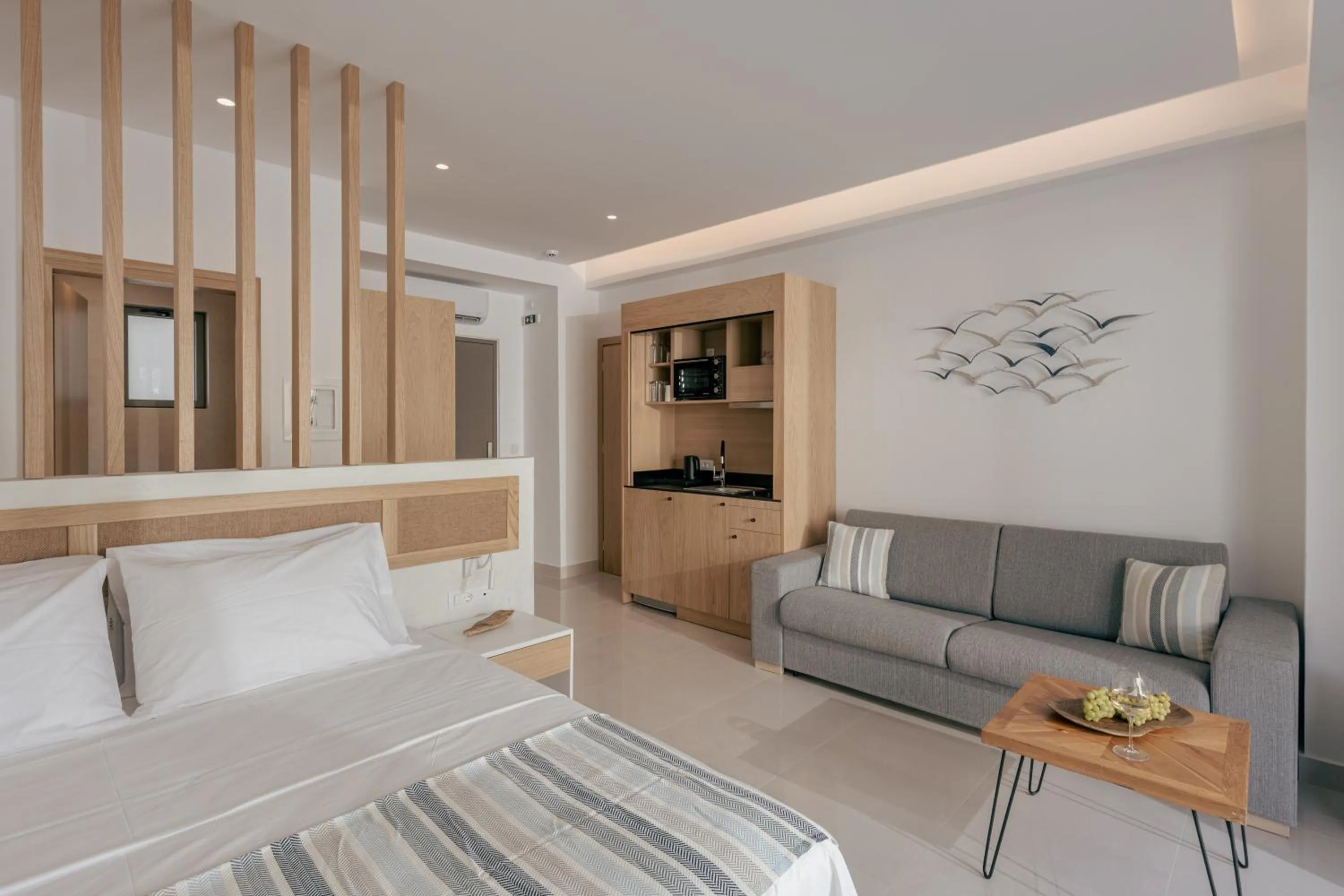 Bed in Galazio Beach Resort