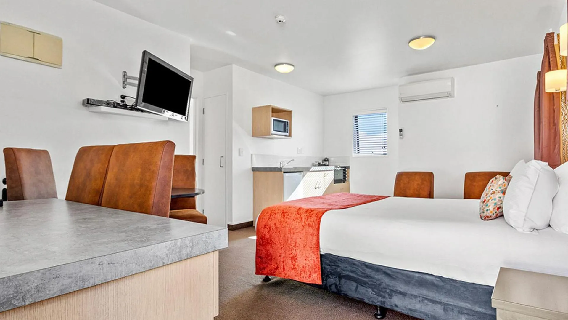 Bed in Bella Vista Motel Rotorua