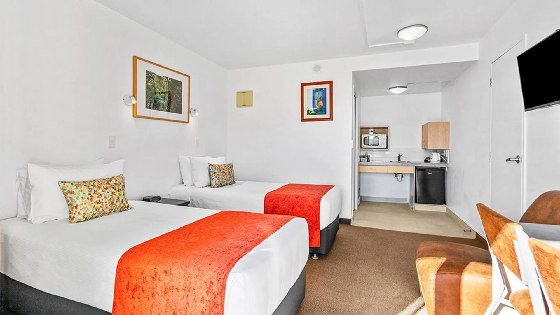 Bed in Bella Vista Motel Rotorua