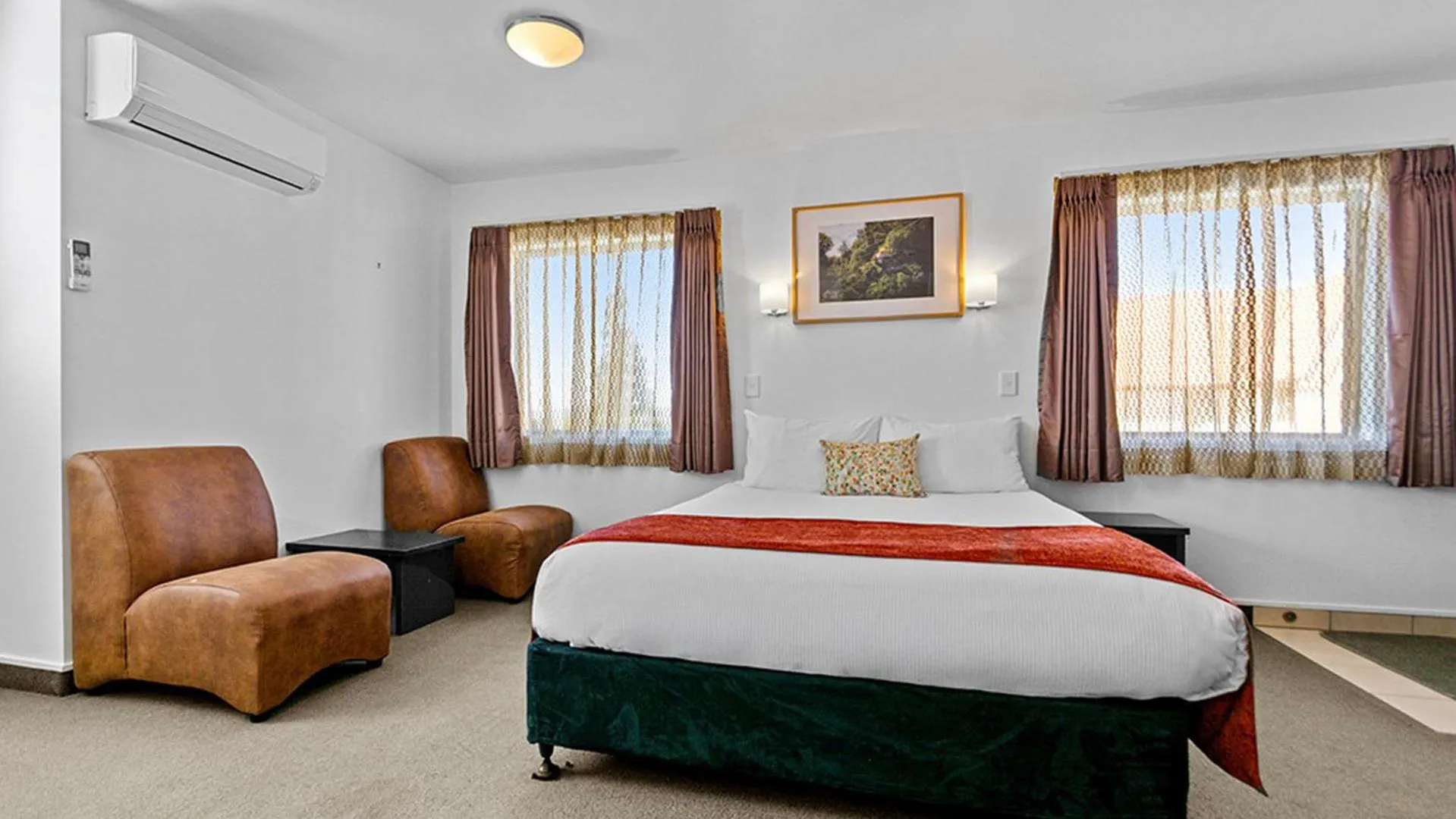 Bed in Bella Vista Motel Rotorua