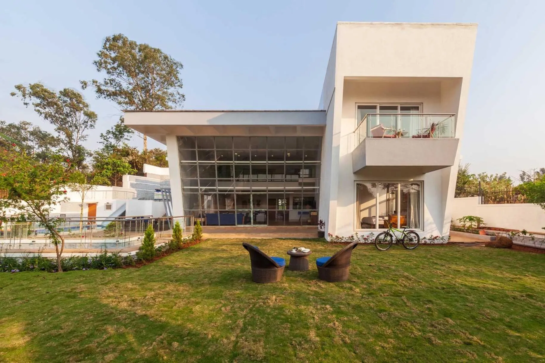 StayVista's White Pebbles - A Villa with Theater Room & Swimming Pool