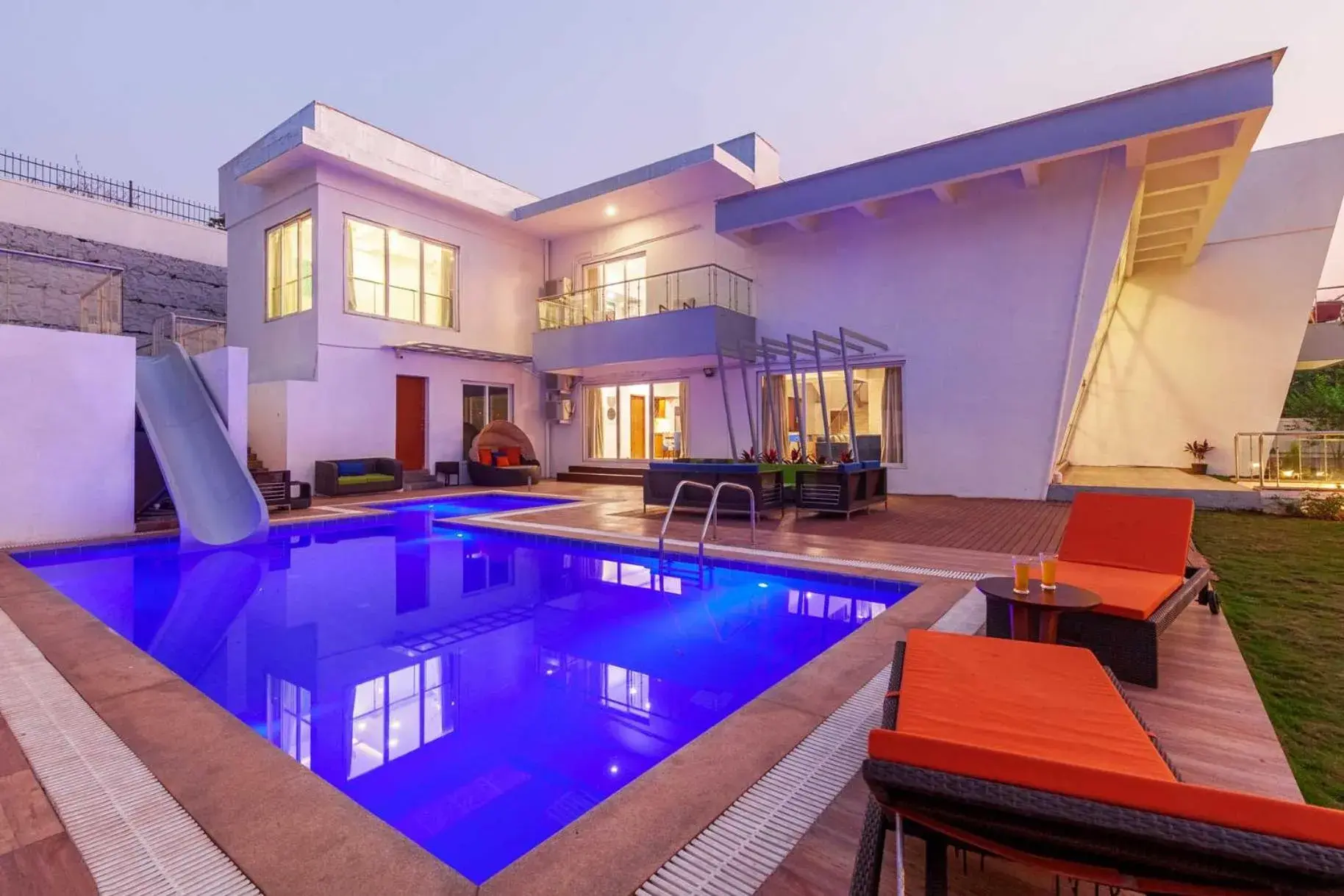 4BHK Villa with Private Pool in StayVista's White Pebbles - A Villa with Theater Room & Swimming Pool 4BHK Villa with Private Pool in StayVista's White Pebbles - A Villa with Theater Room & Swimming Pool